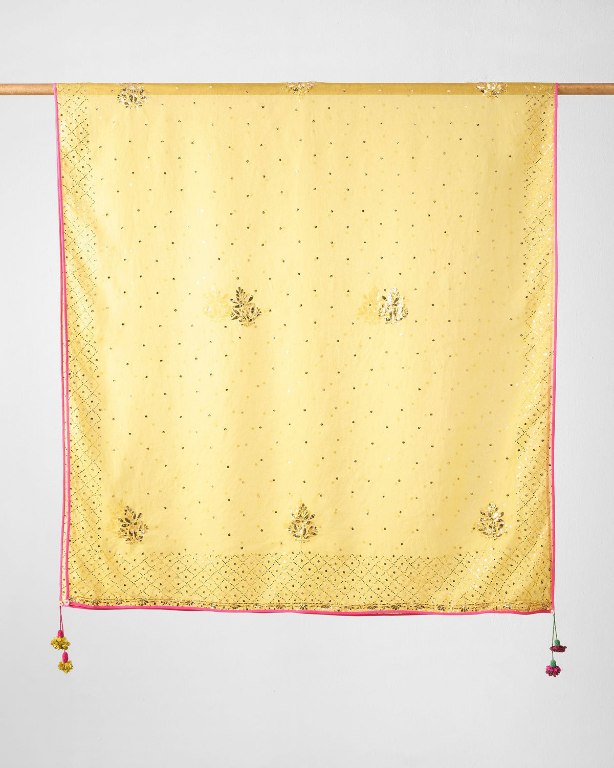 Anya Dupatta - Yellow Embroidered