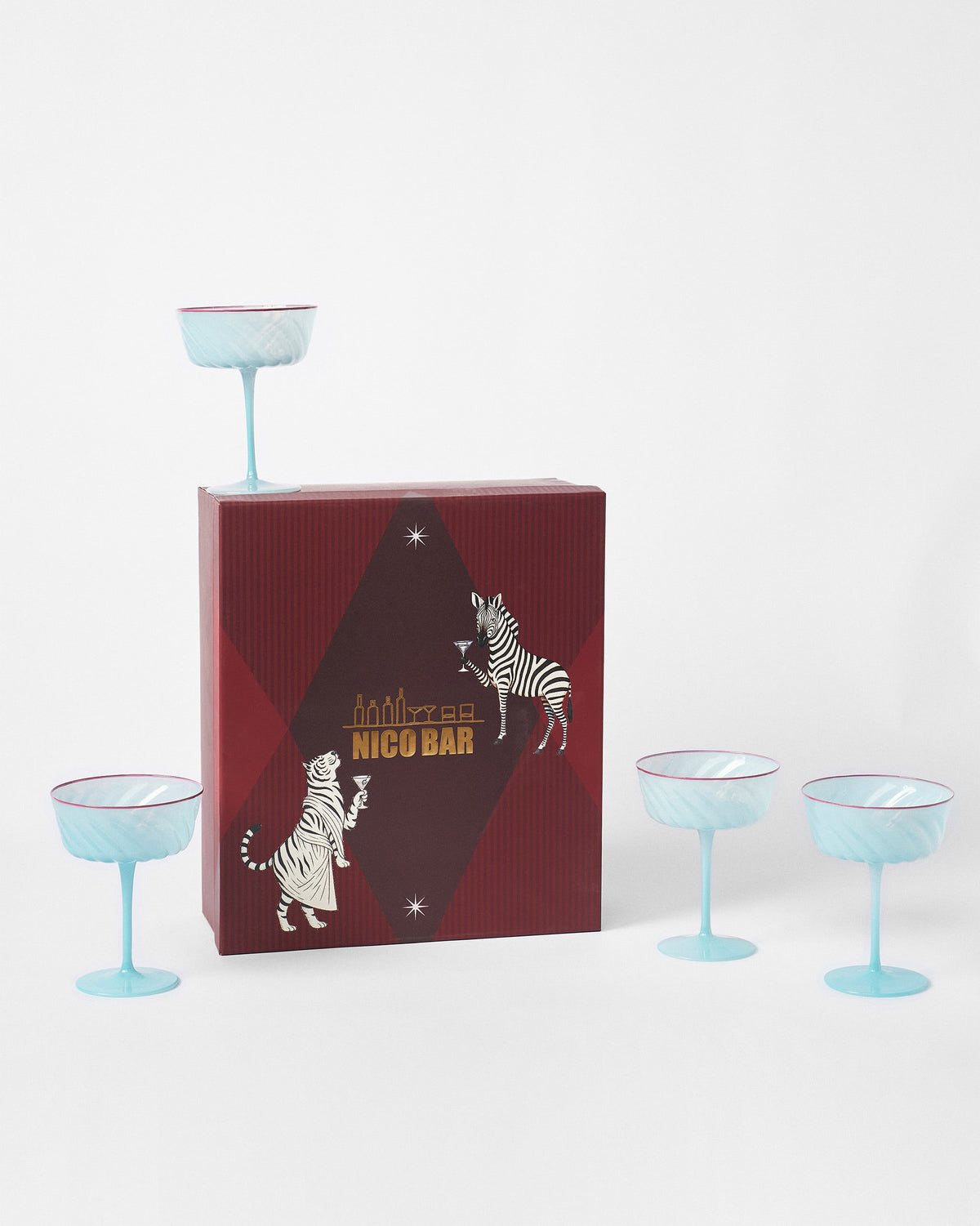 Ripple Margarita Glass - Set of 4