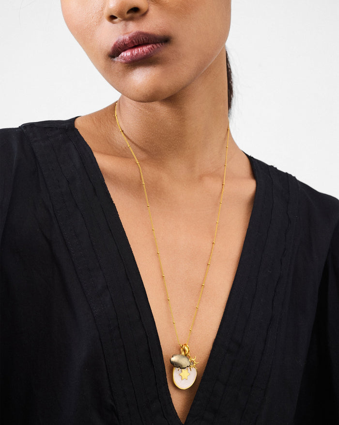 Starlight Necklace - Black & White