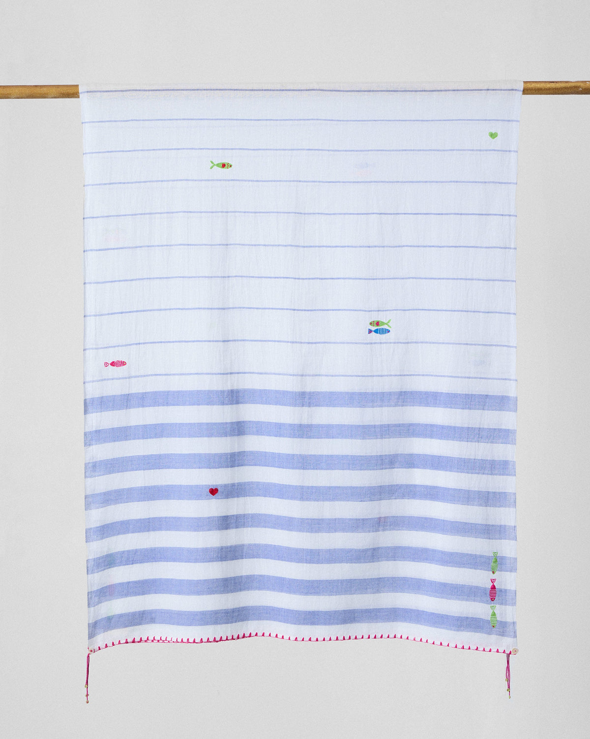 Skyline Scarf - Light purple & White