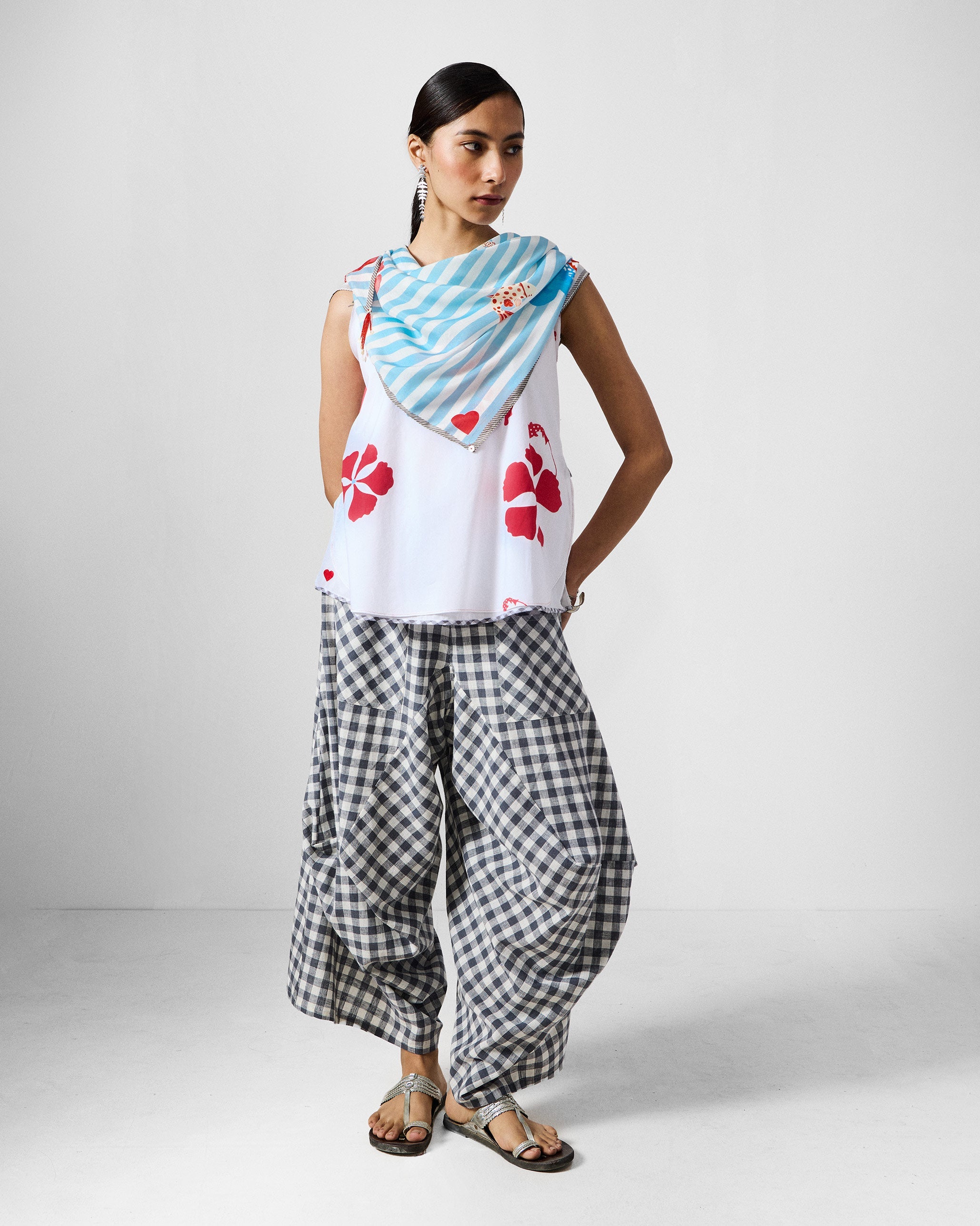 Fields Scarf - Ice Blue