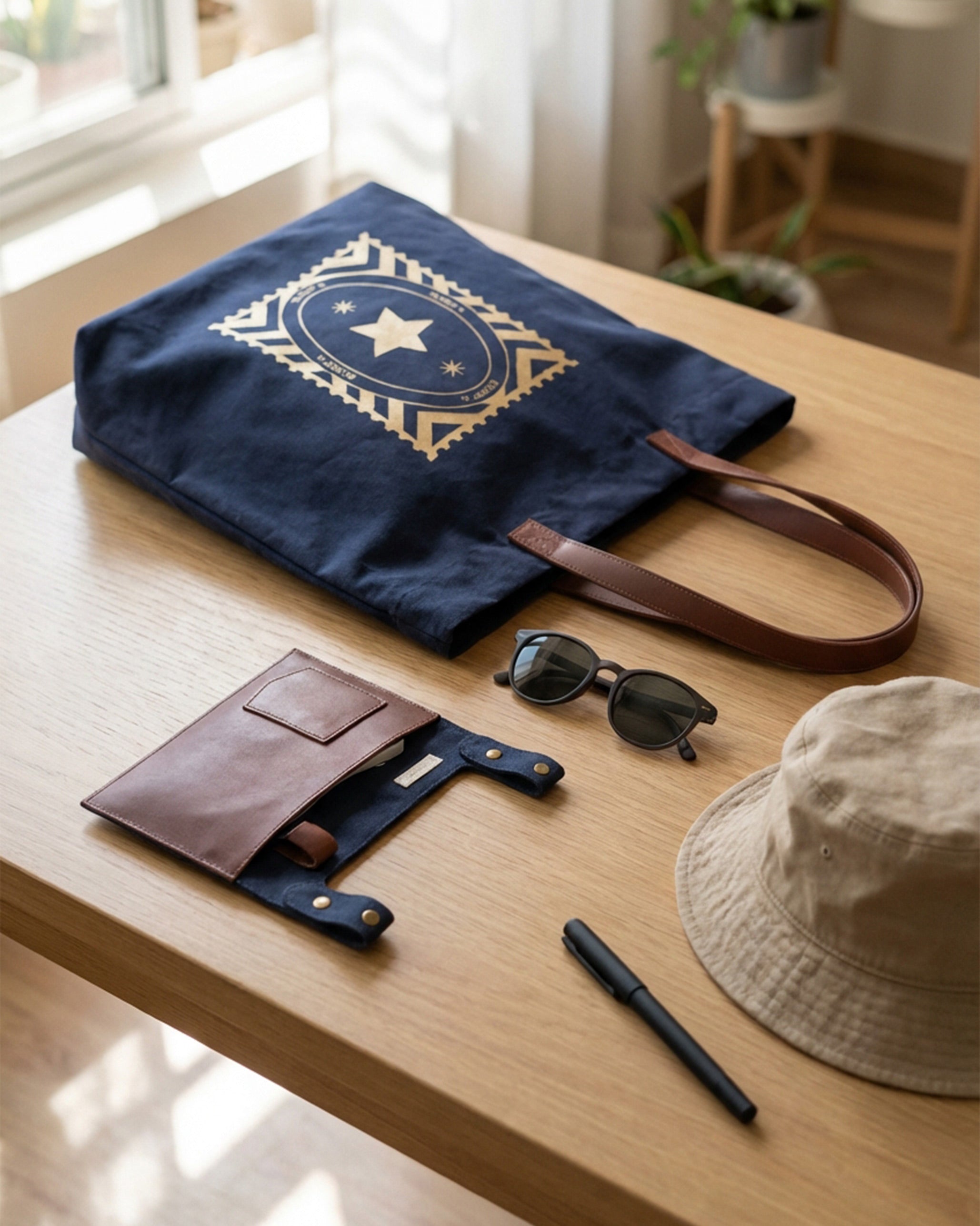 Mukayu City Tote - Navy