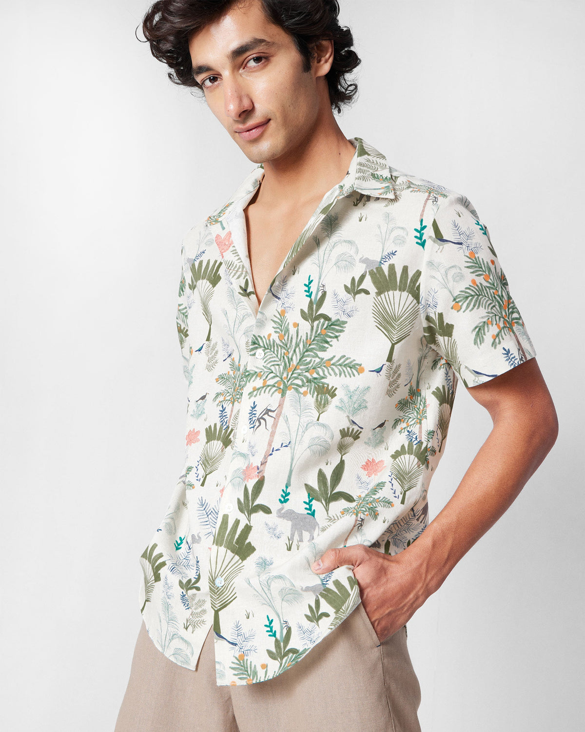 Half Sleeve Shirt - Multicolour Printed