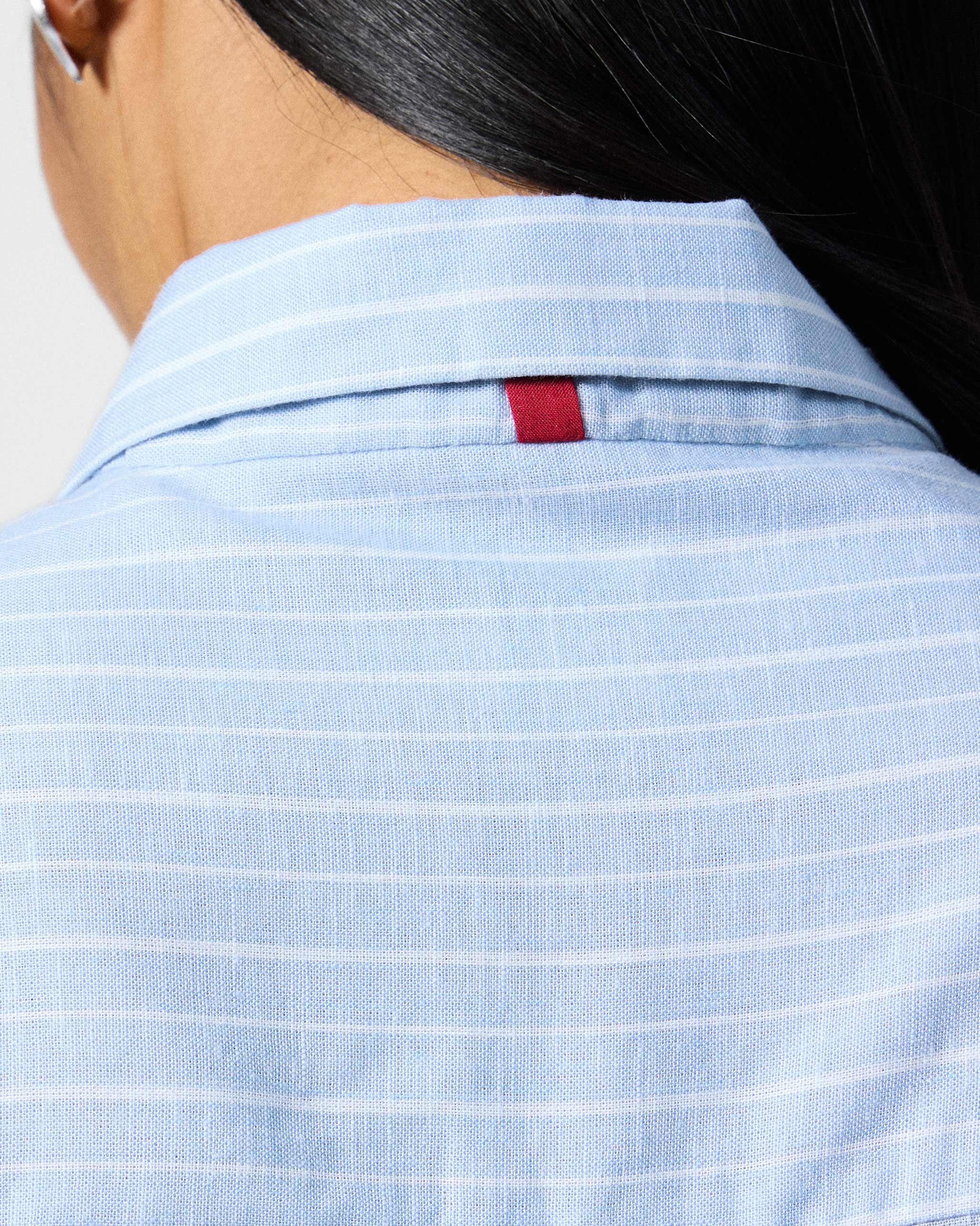 Vaah Top - Blue & white Stripes