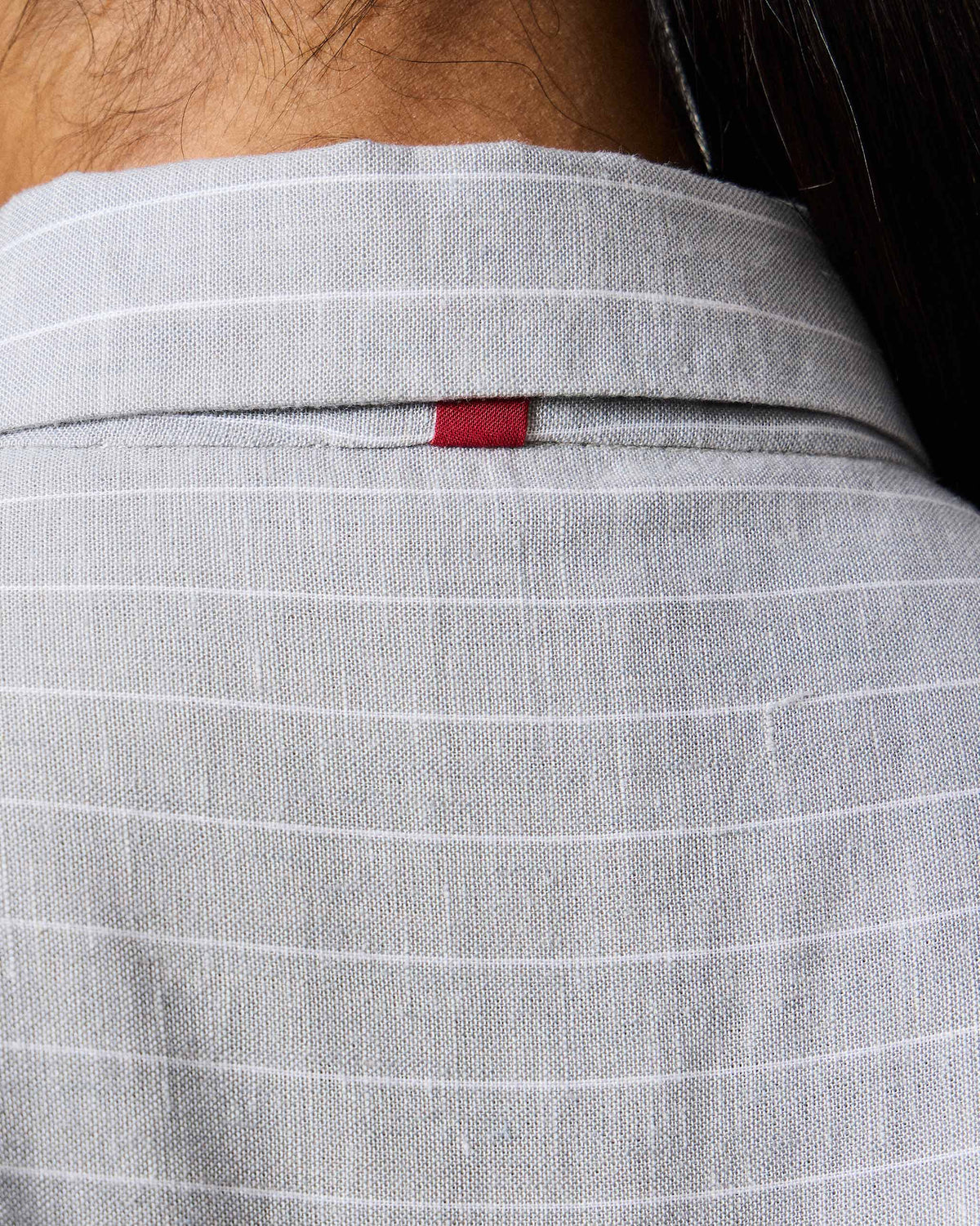 Rin Top - Grey & White Stripes