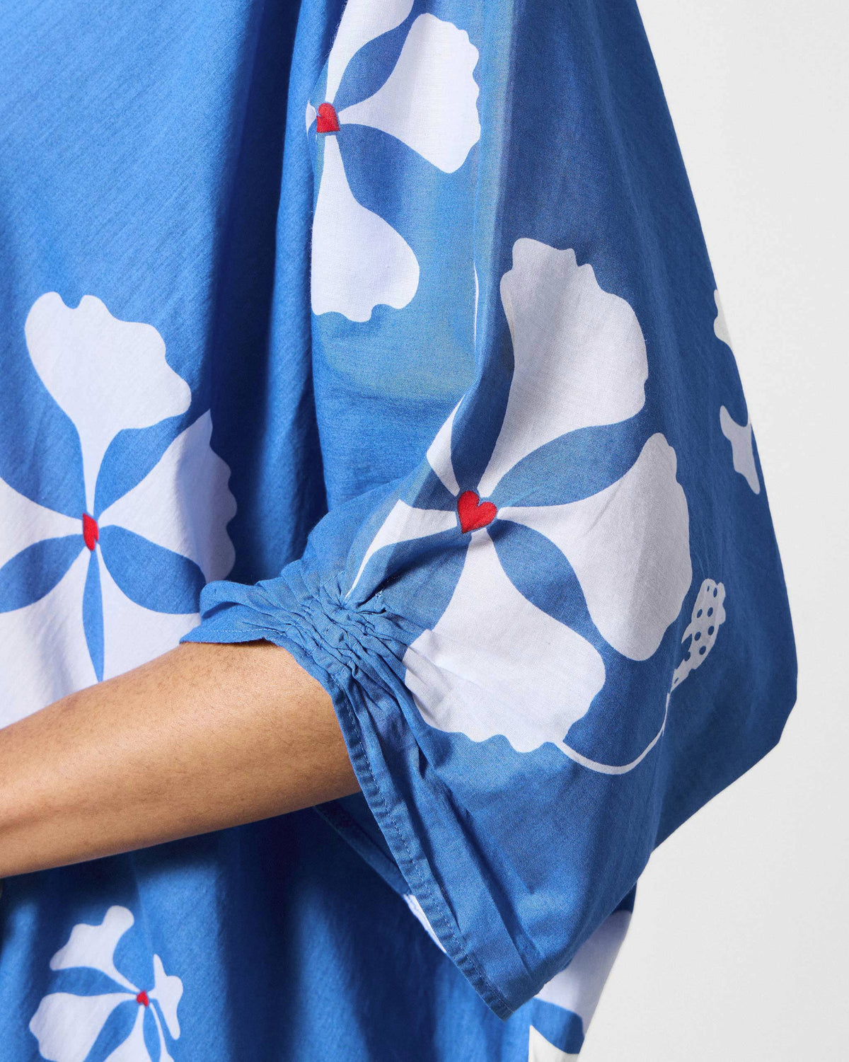 Nova Kurta - Blue & White Printed