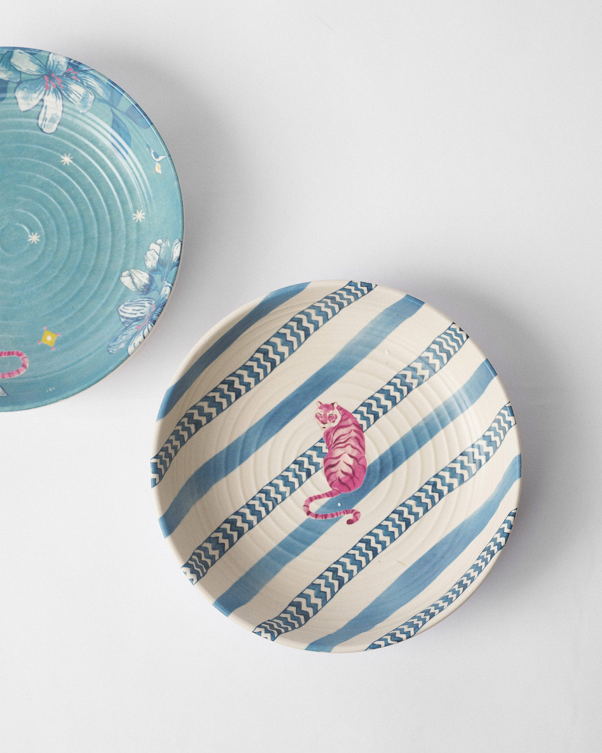 River Tiger Shallow Bowl - Set of 2