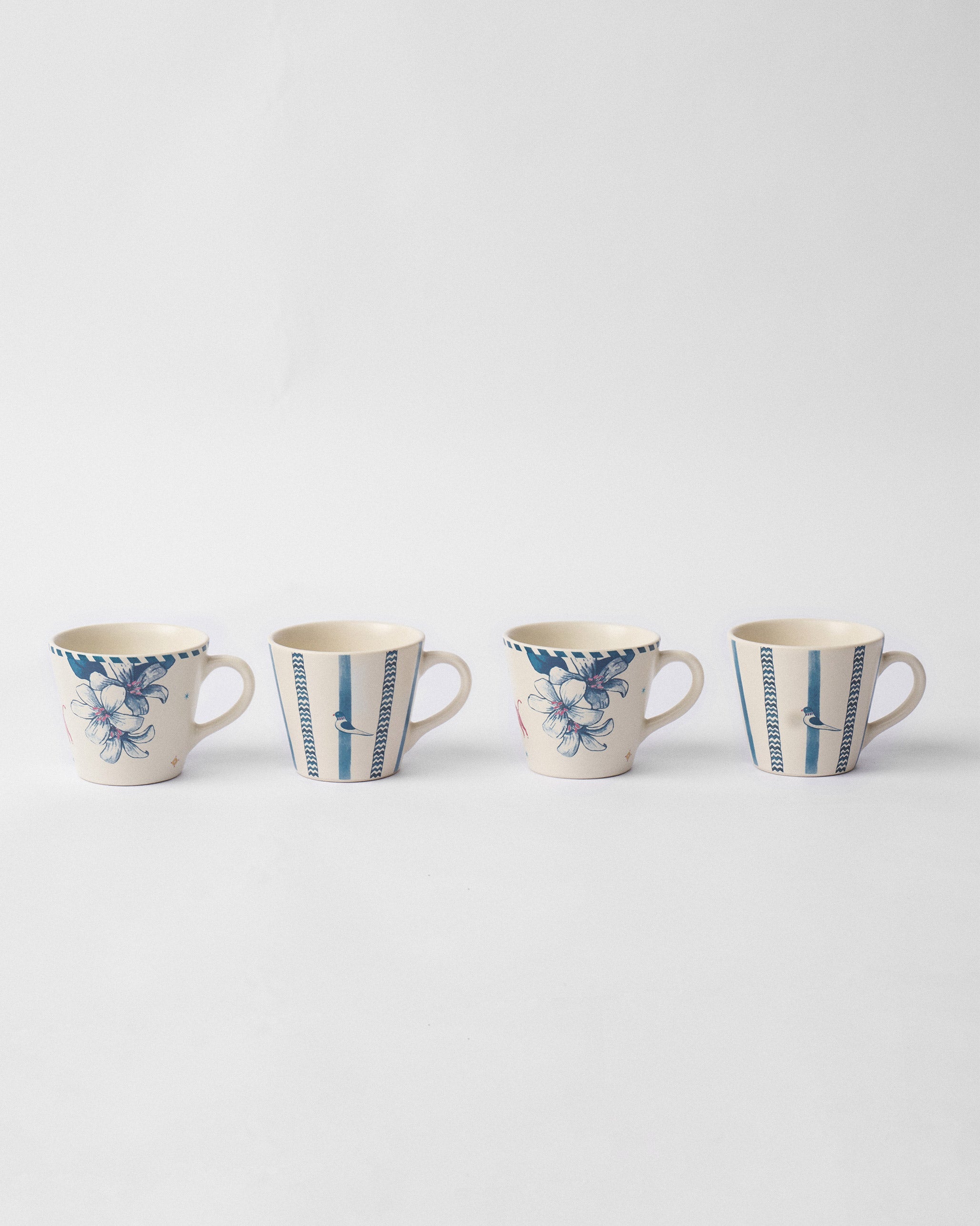 River Tiger Espresso Mug - Set of 4