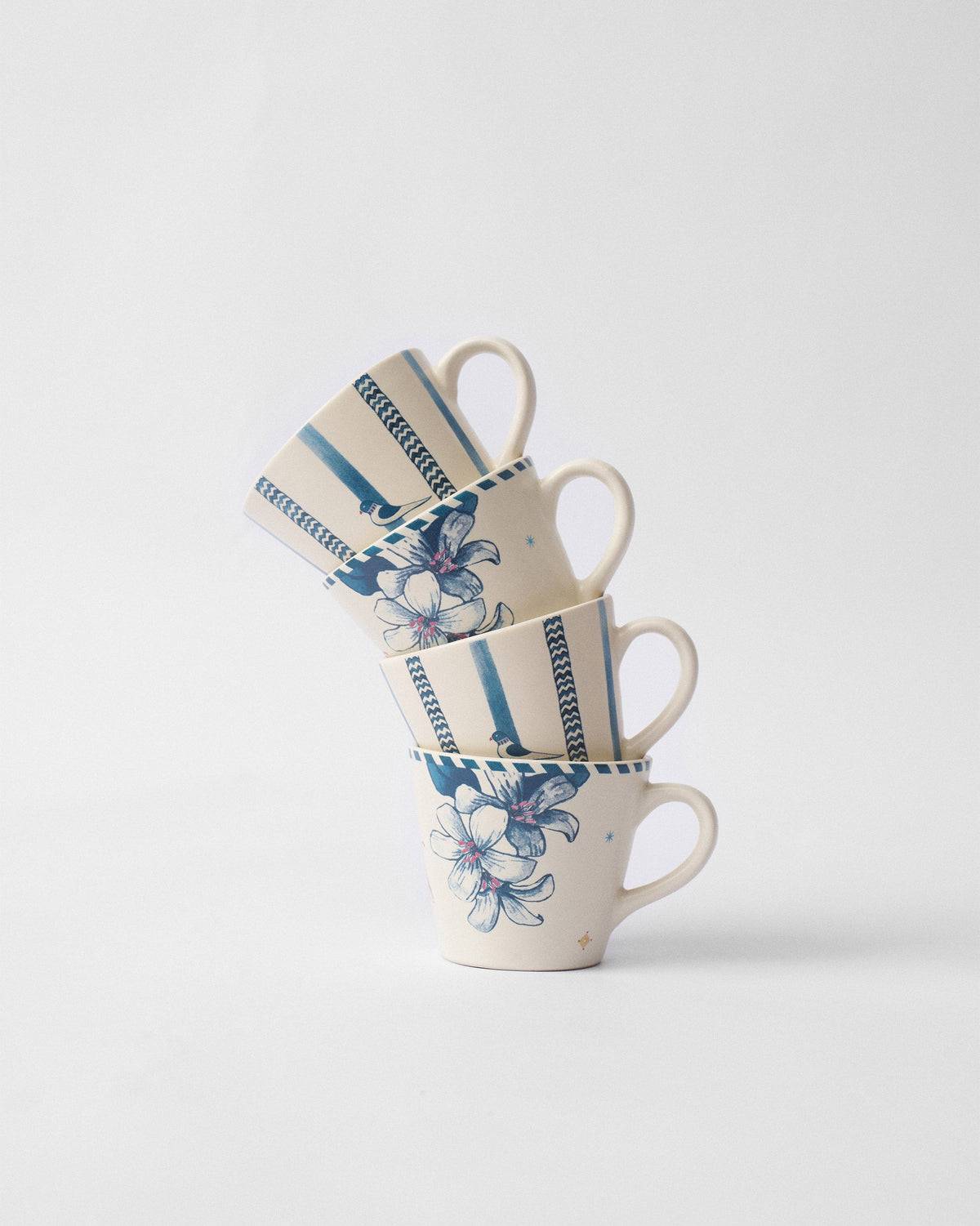 River Tiger Espresso Mug - Set of 4