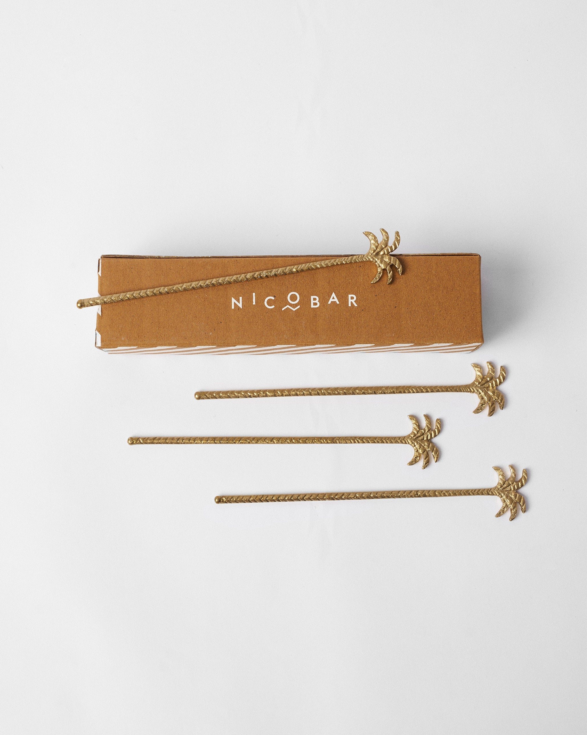 Palm Stirrers - Set of 4