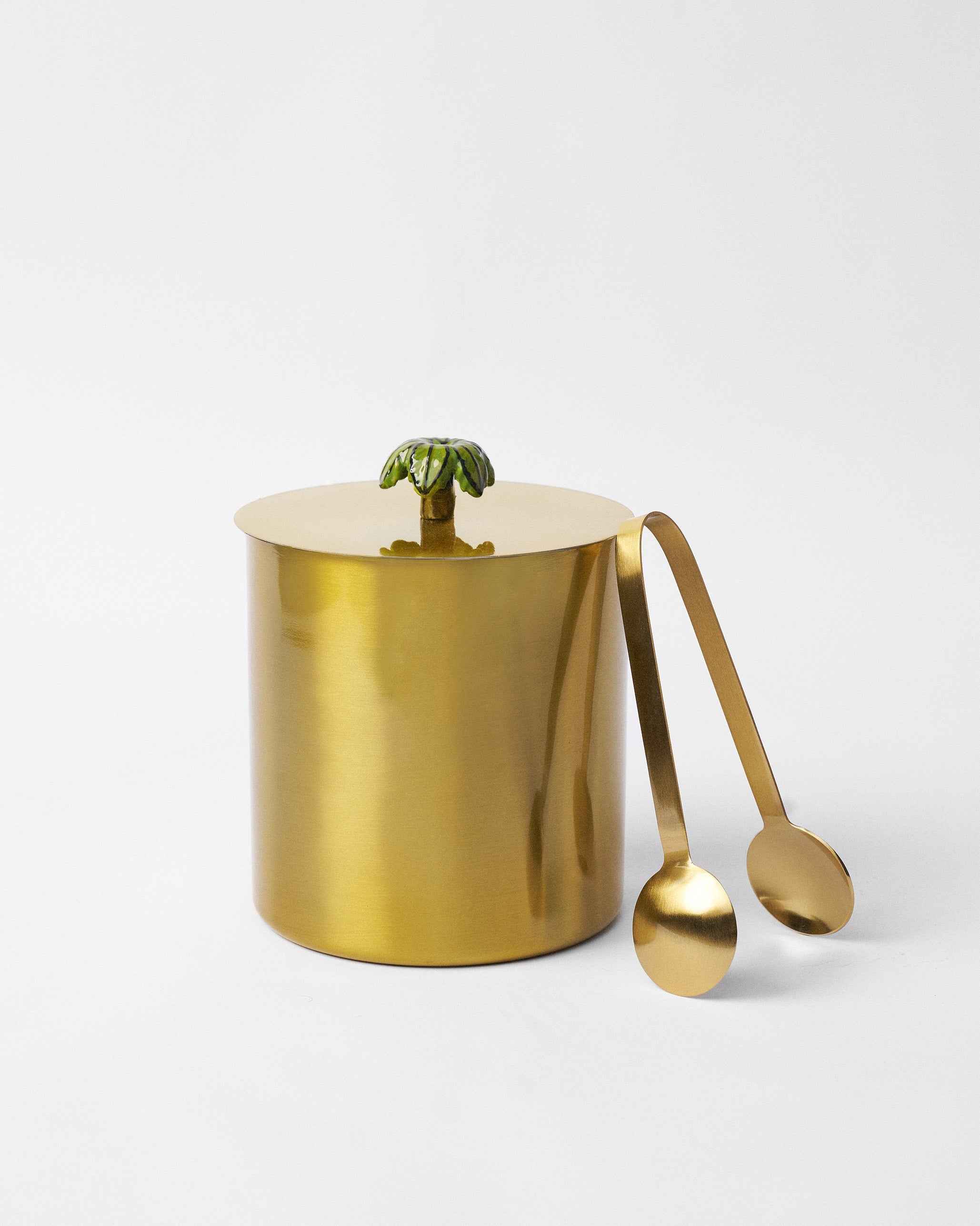 Palm Ice Bucket With Tong