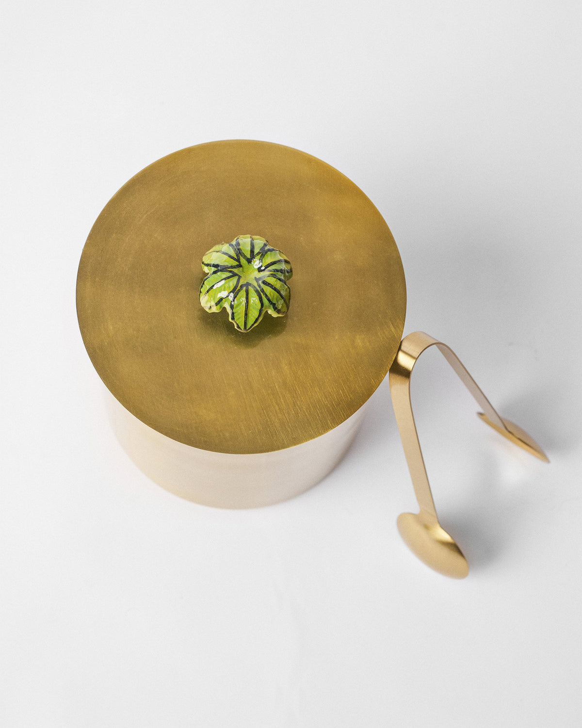 Palm Ice Bucket With Tong
