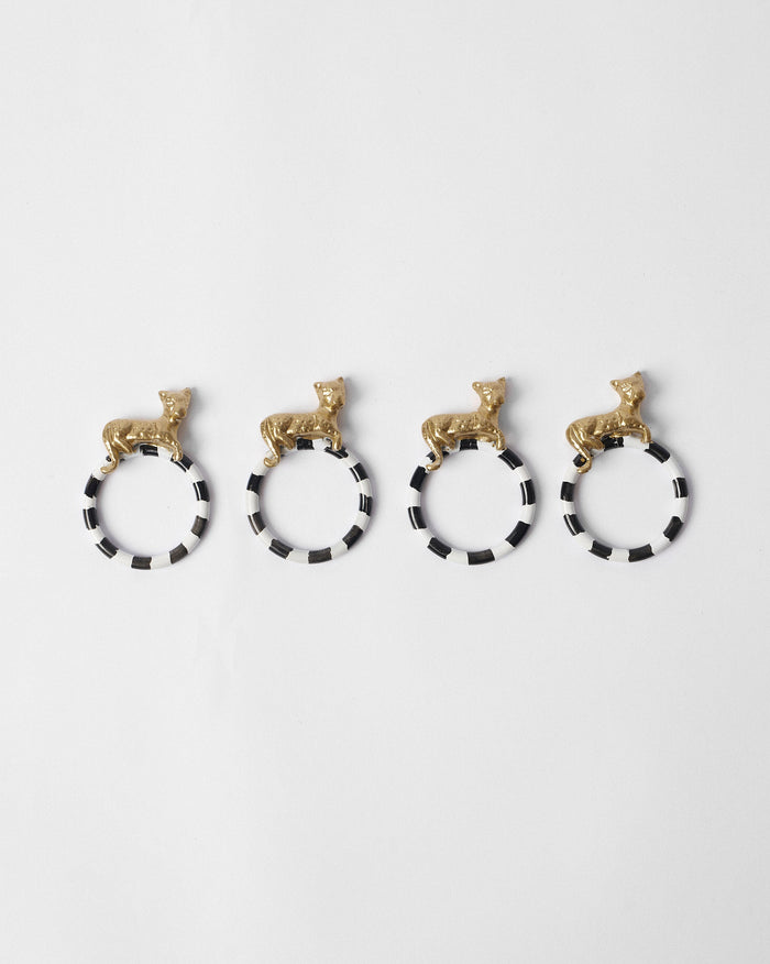 Leopard Napkin Ring - Set of 4