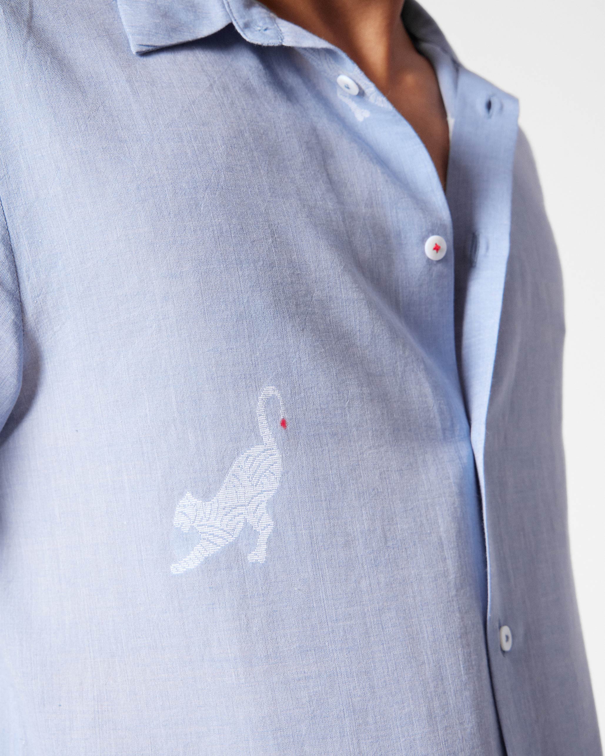 Half Sleeve Shirt - Light Blue