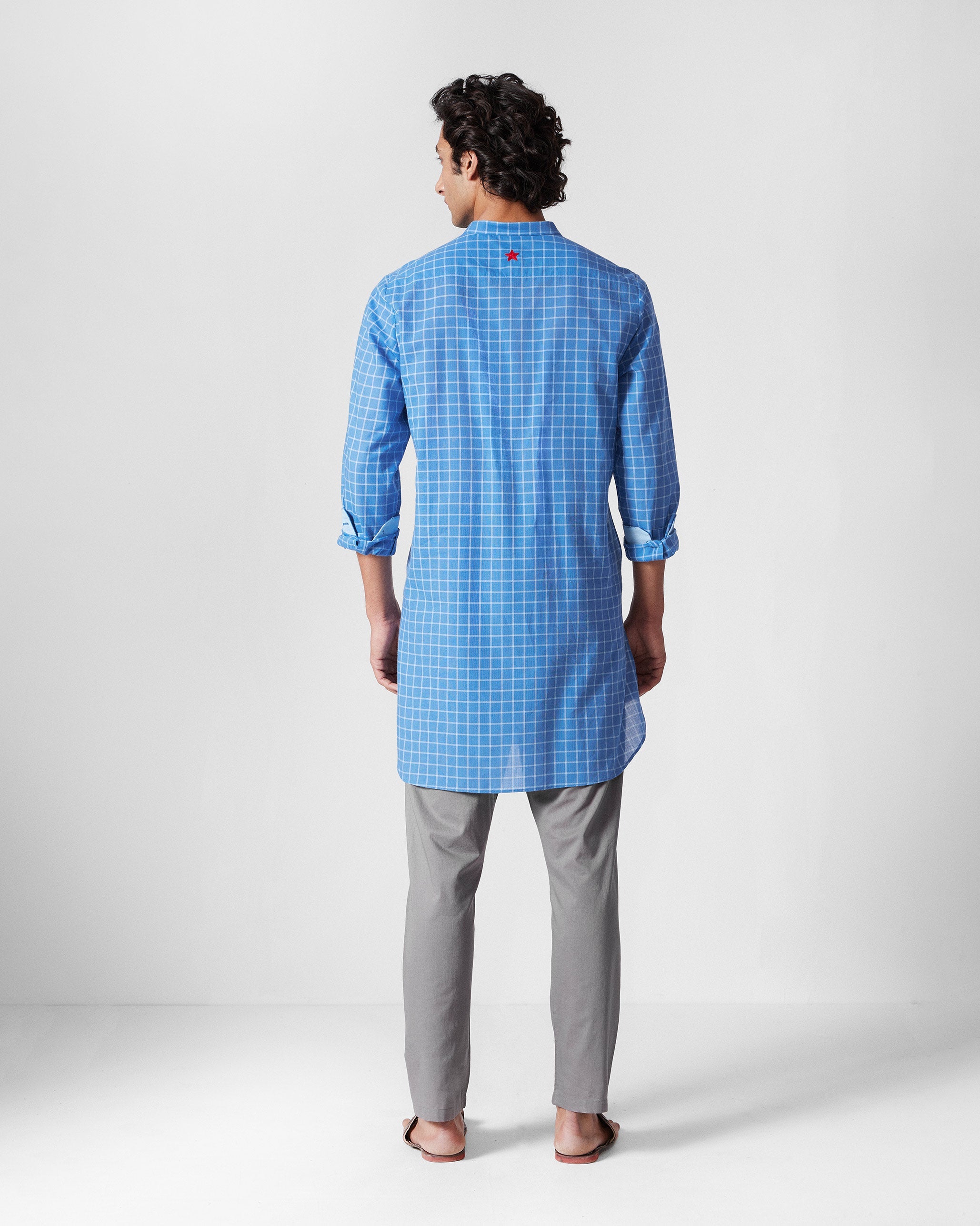 Nysa Kurta - Riverside Blue Checks