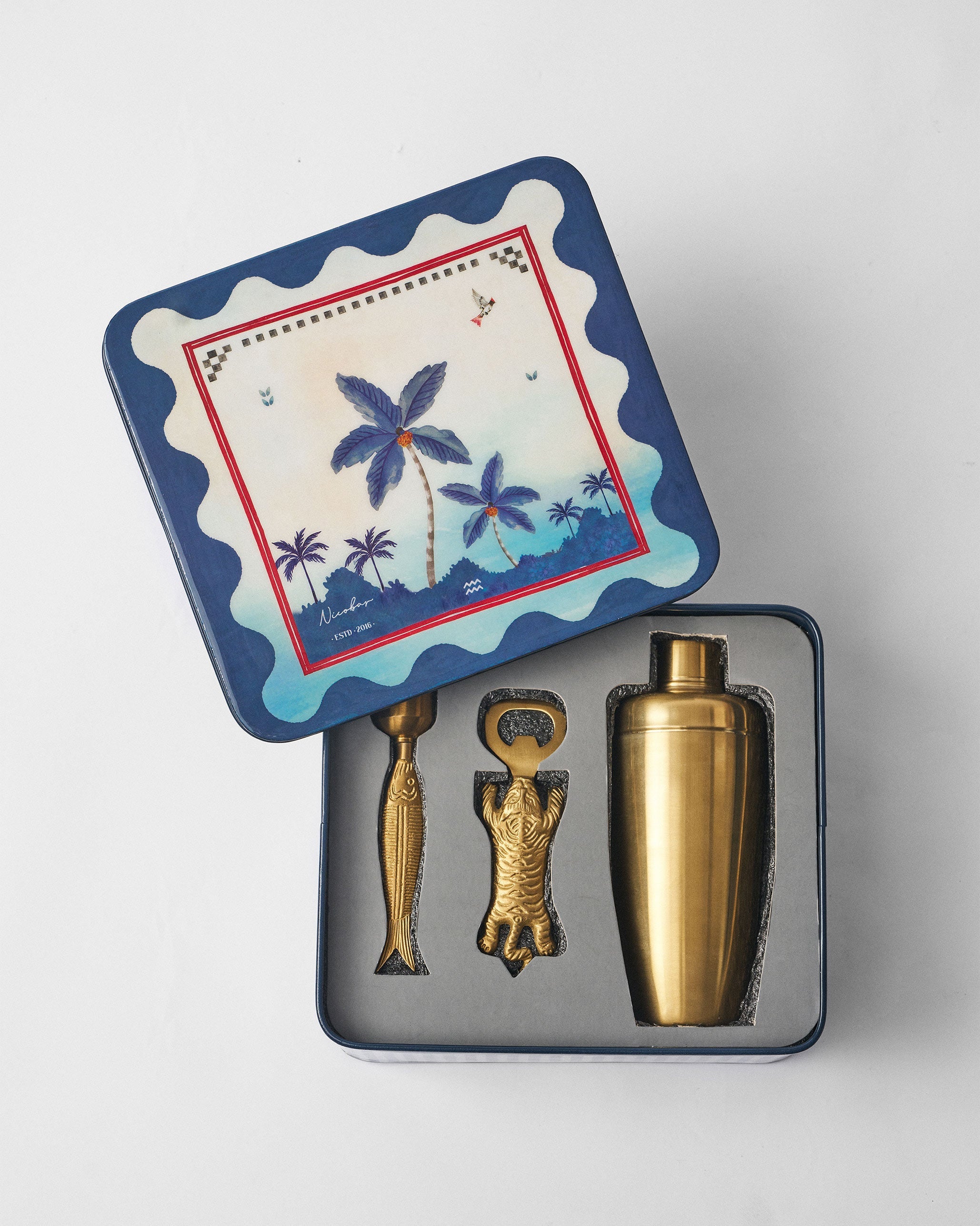 Kandy Stripes Barware Gift Set