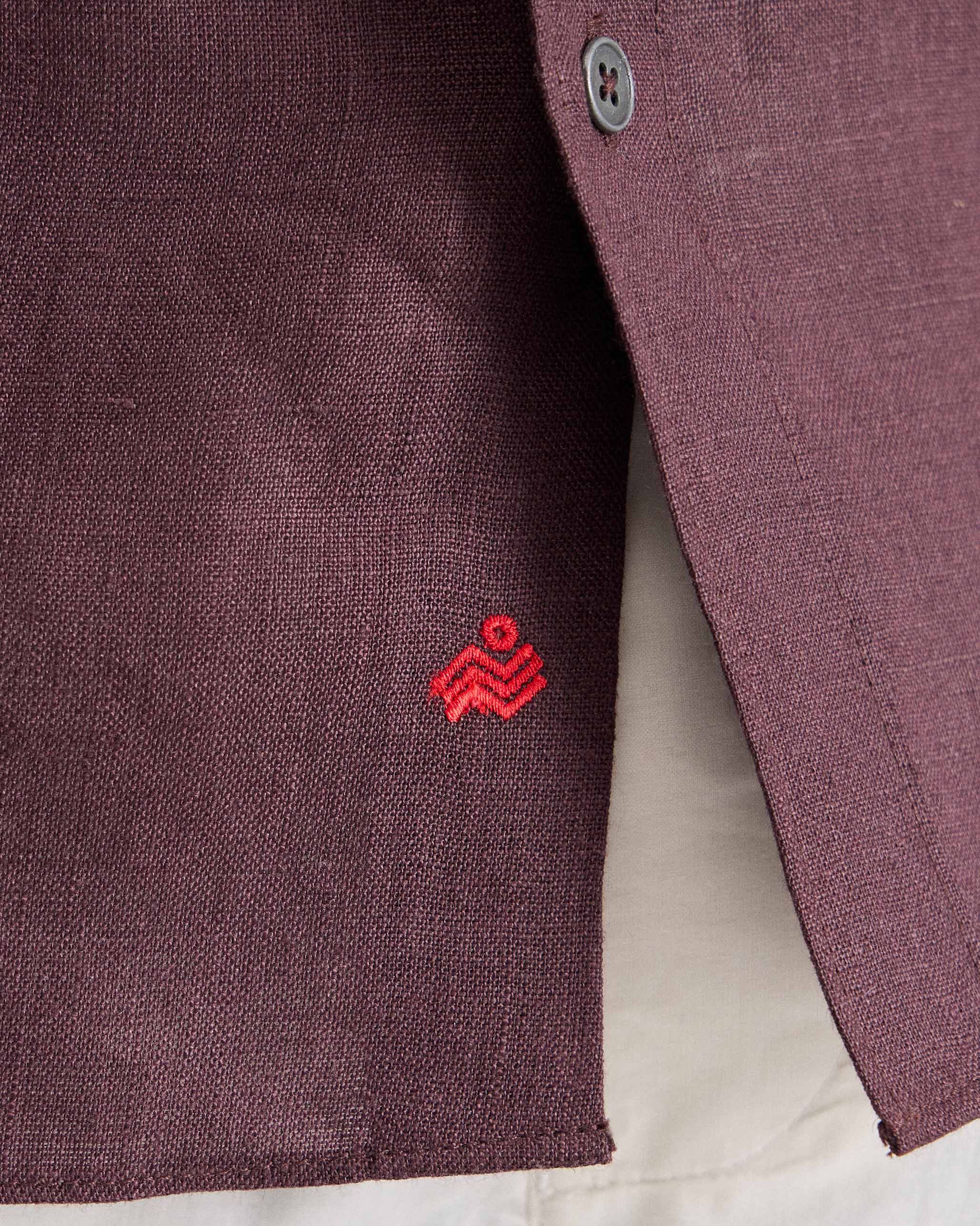 Half Sleeve Shirt - Chocolate Plum