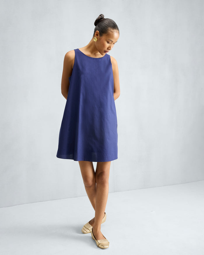 Short Racerback Dress - Ink Blue