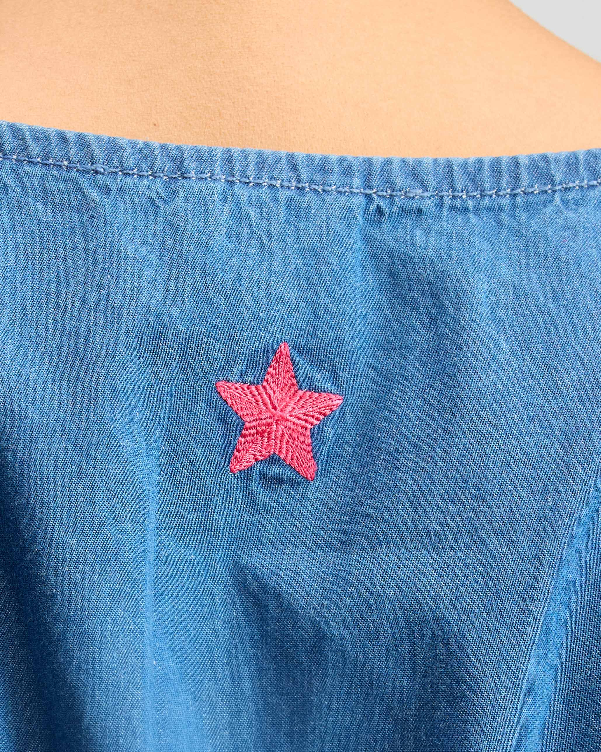 Short Racerback Dress - Denim