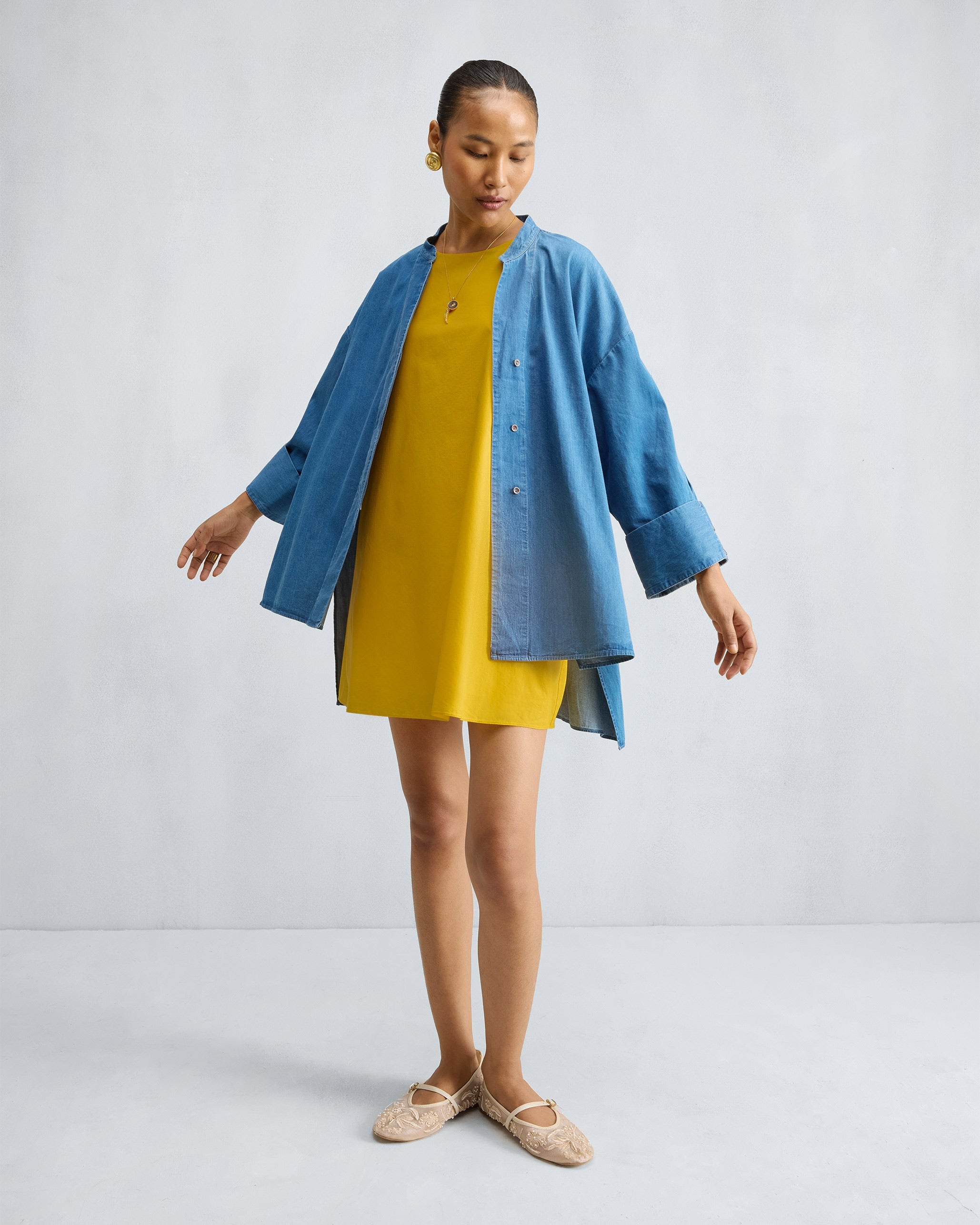 Short Racerback Dress - Yellow