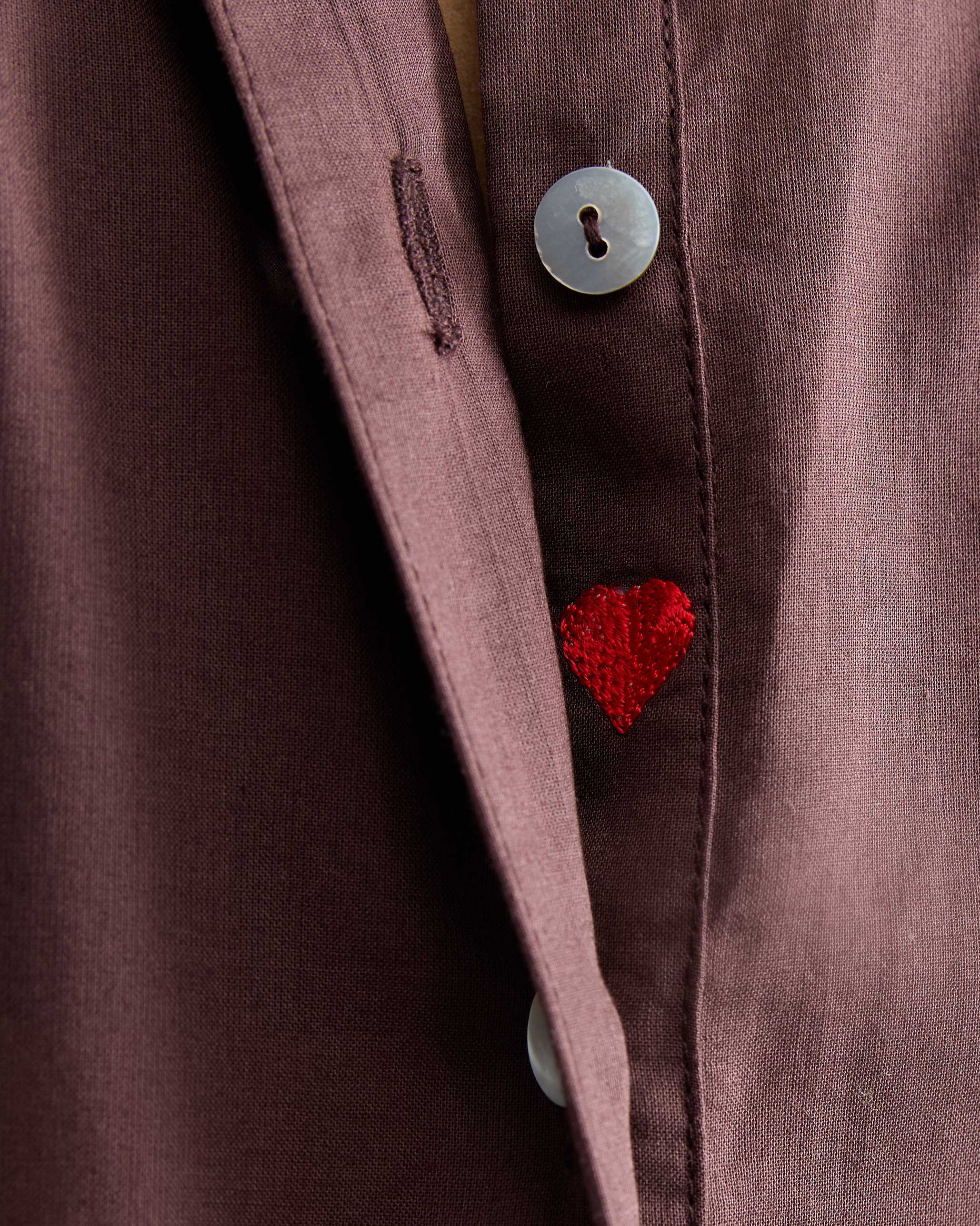 Basic Long Kurta - Chocolate Plum