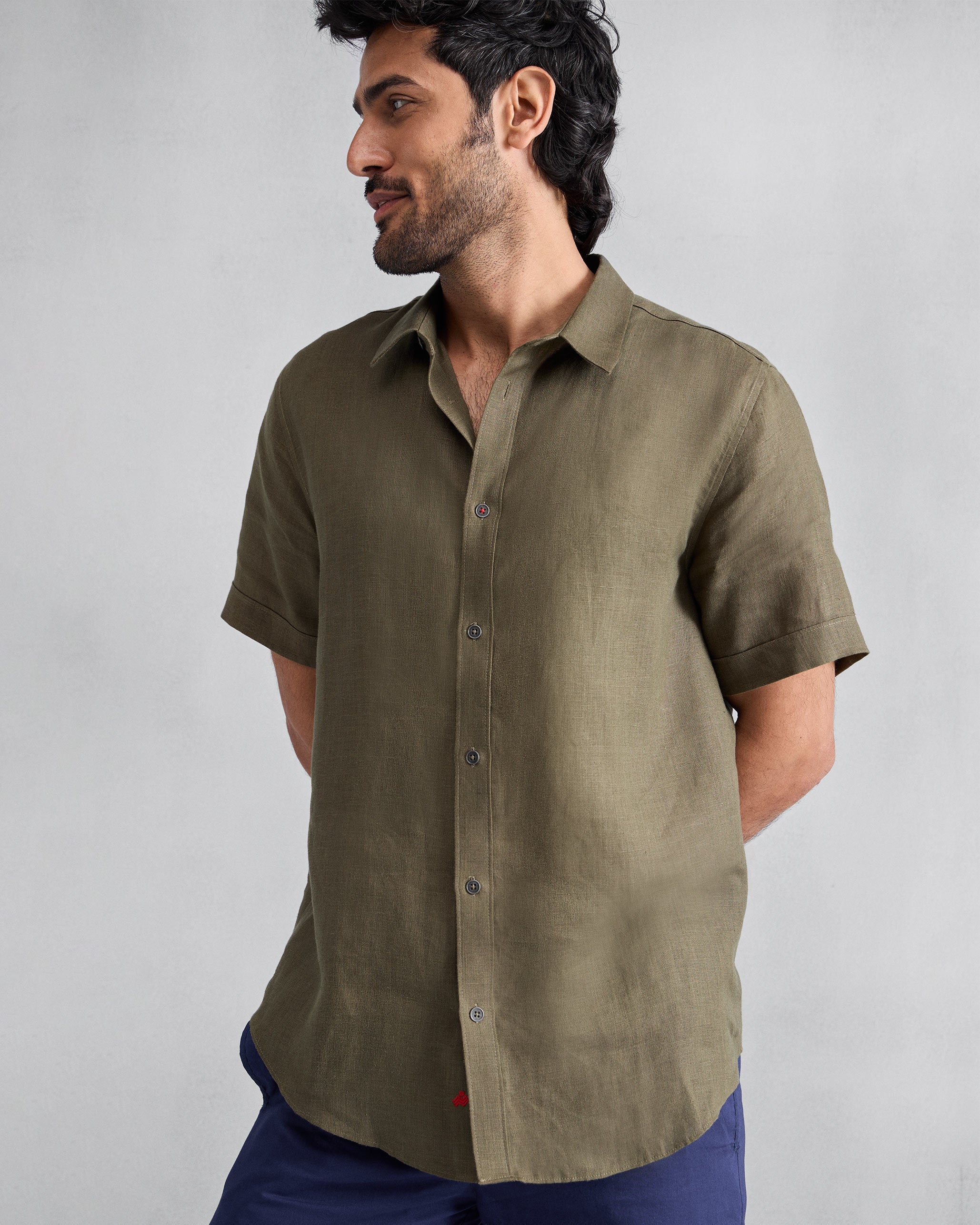 Half Sleeve Shirt - Olive