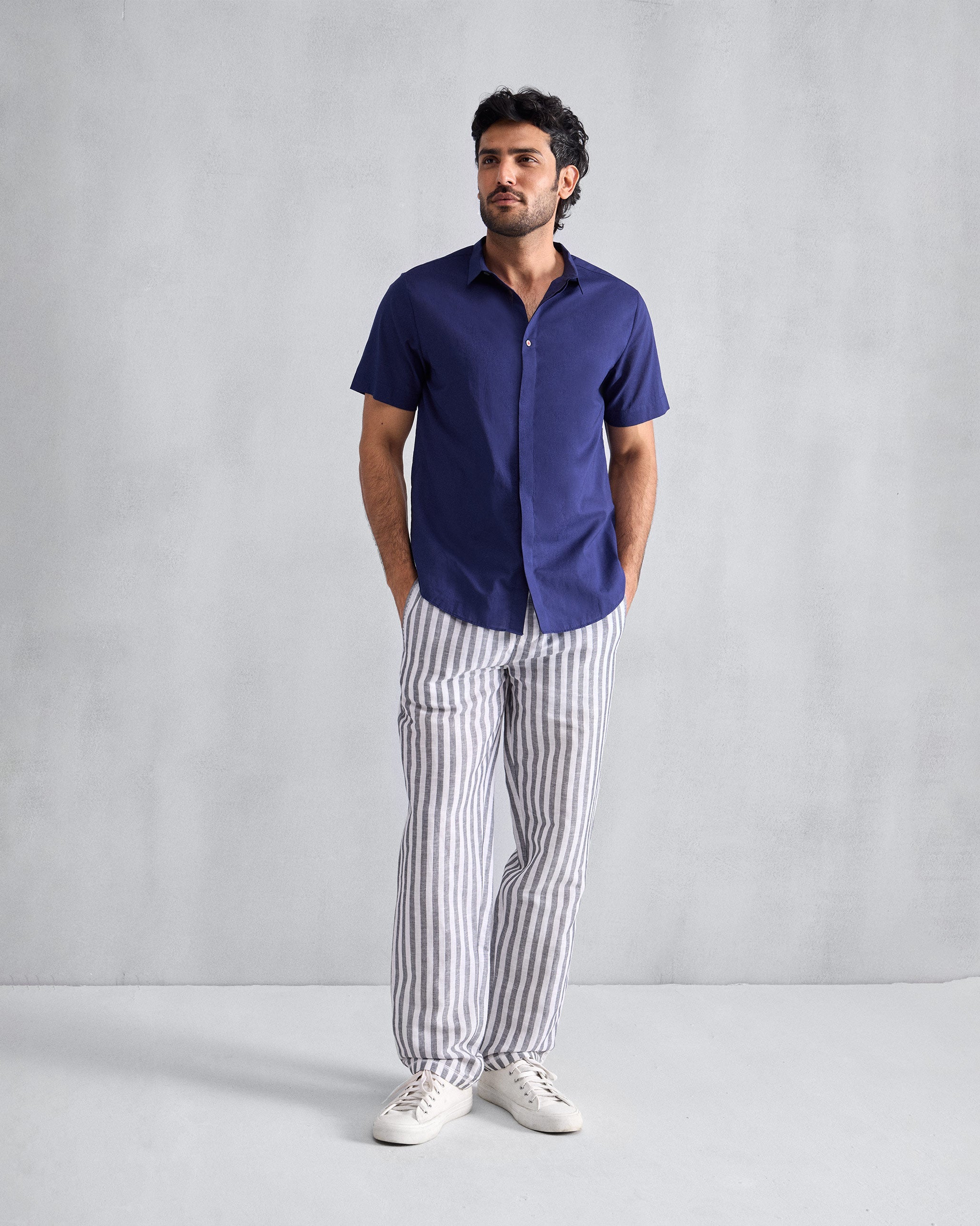 Riverine Shirt - Ink blue