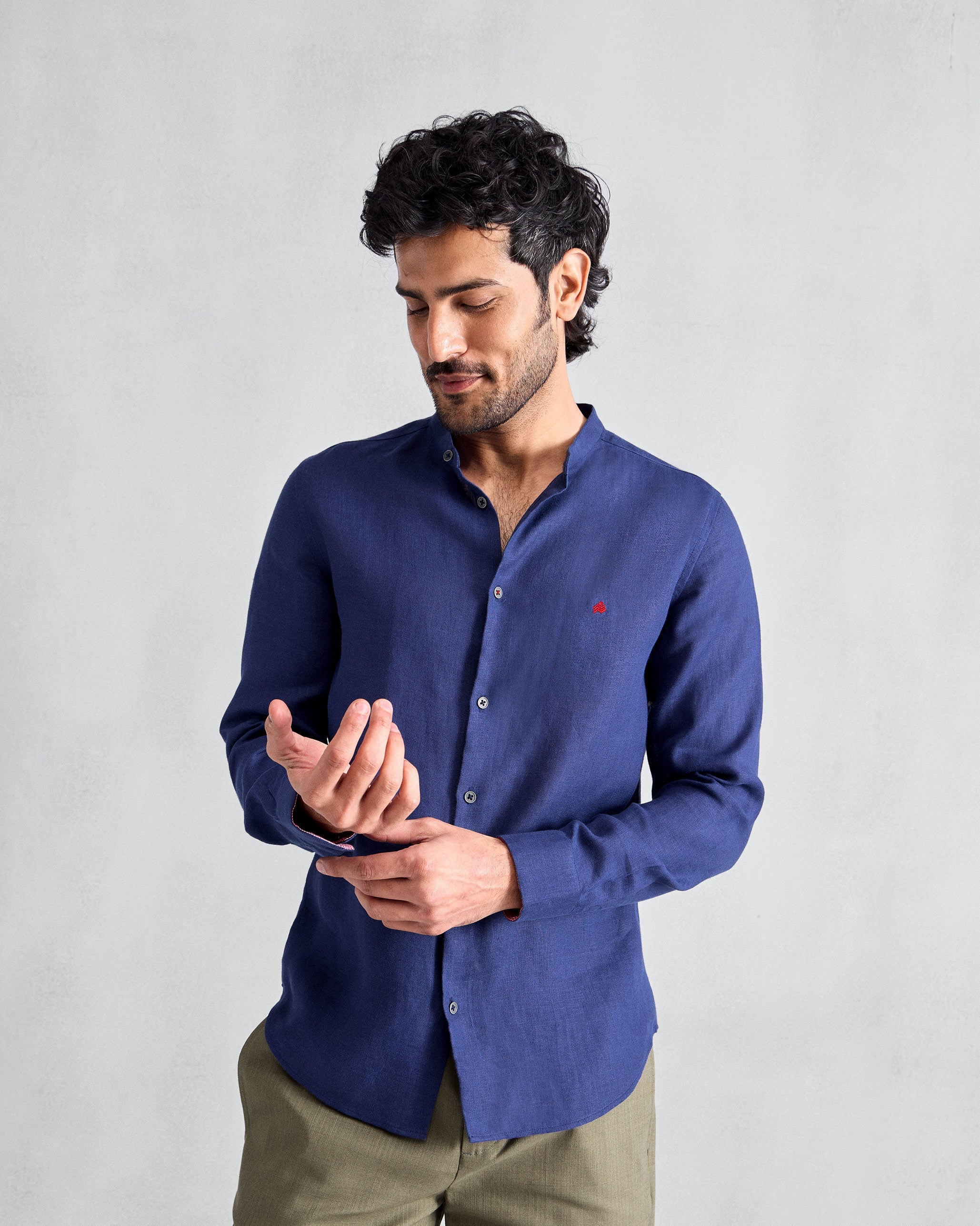 Nawab Shirt - Ink Blue