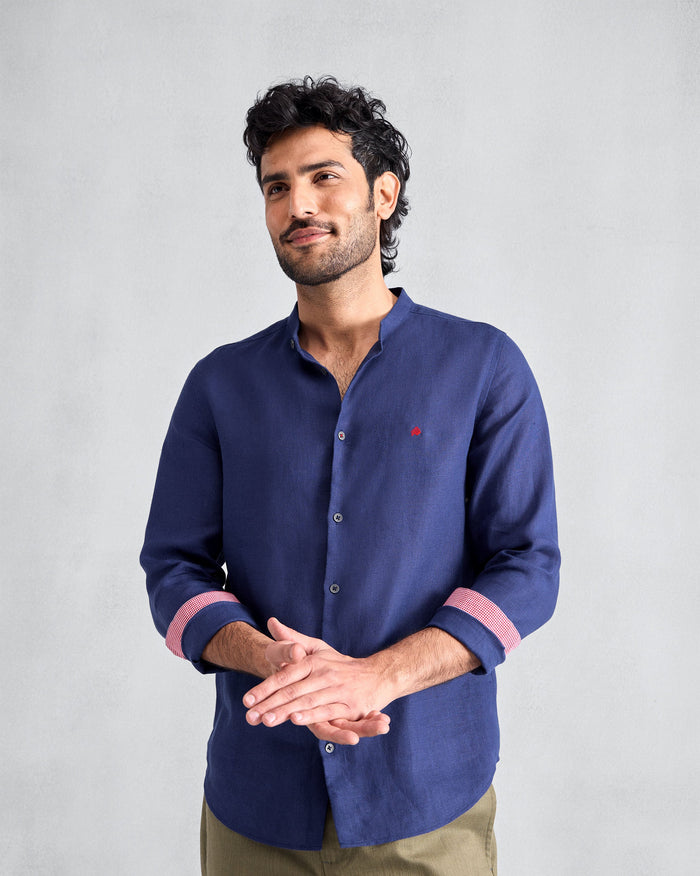 Nawab Shirt - Ink Blue