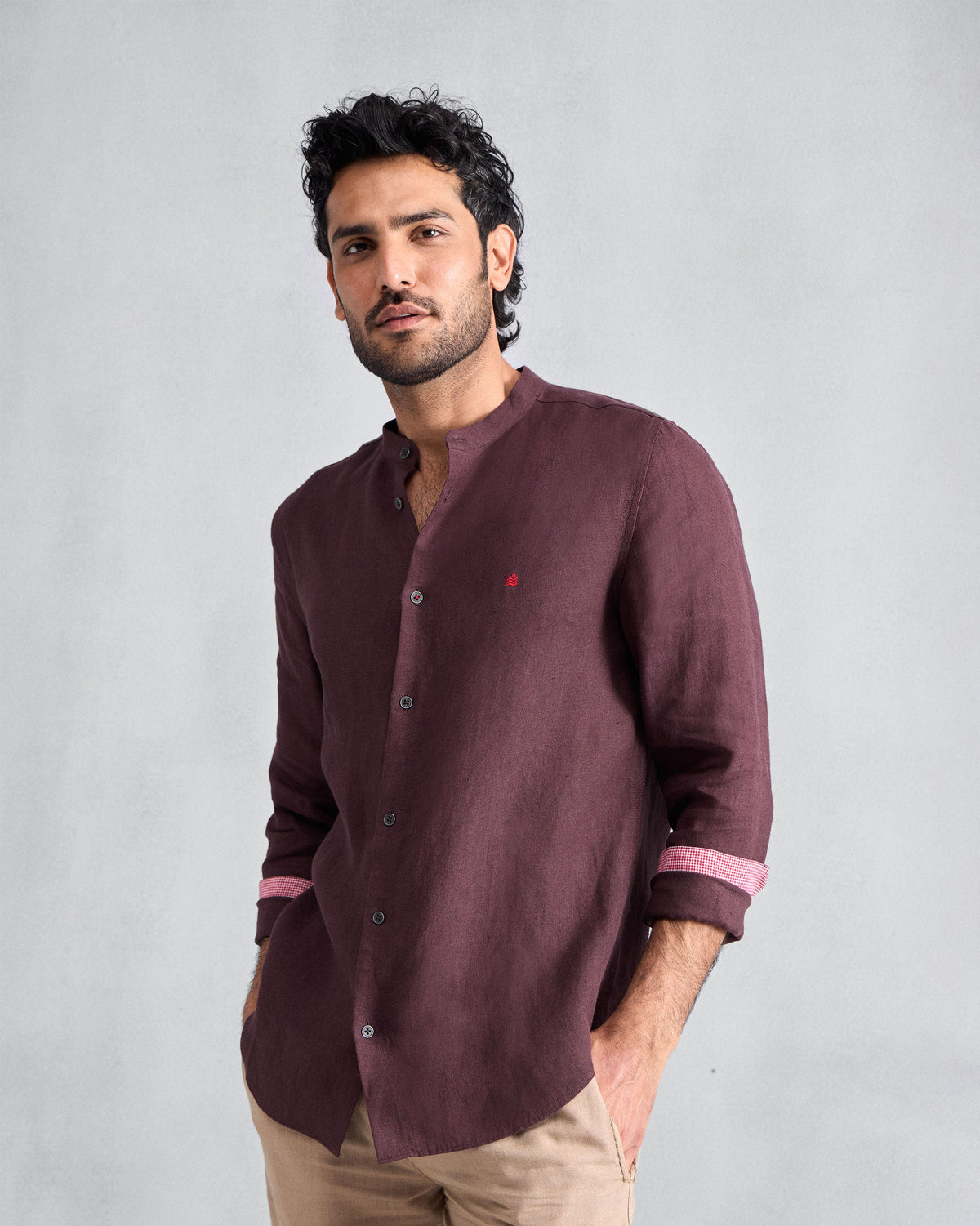 Nawab Shirt - Chocolate Plum -Test11