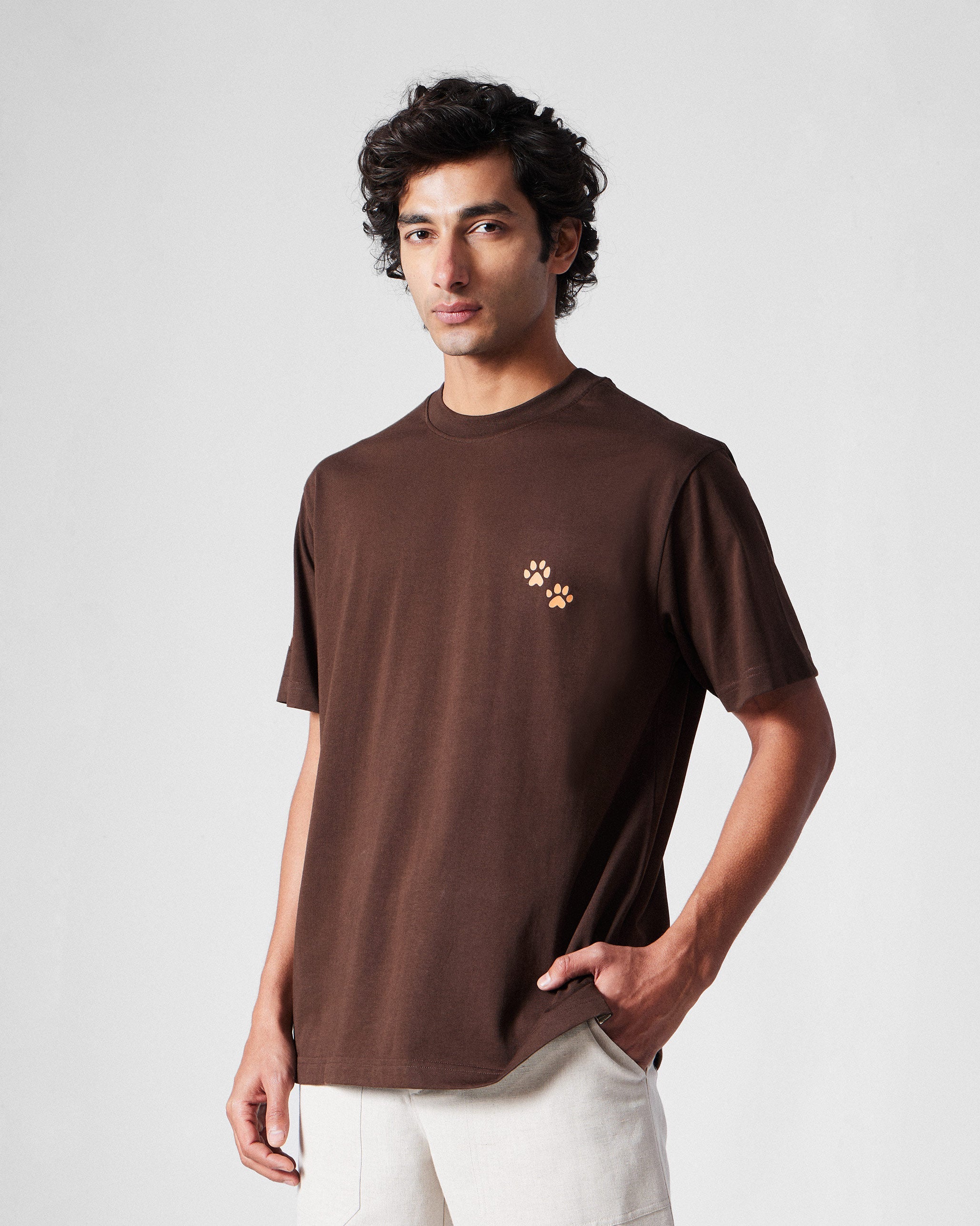 Leap T-Shirt - Brown