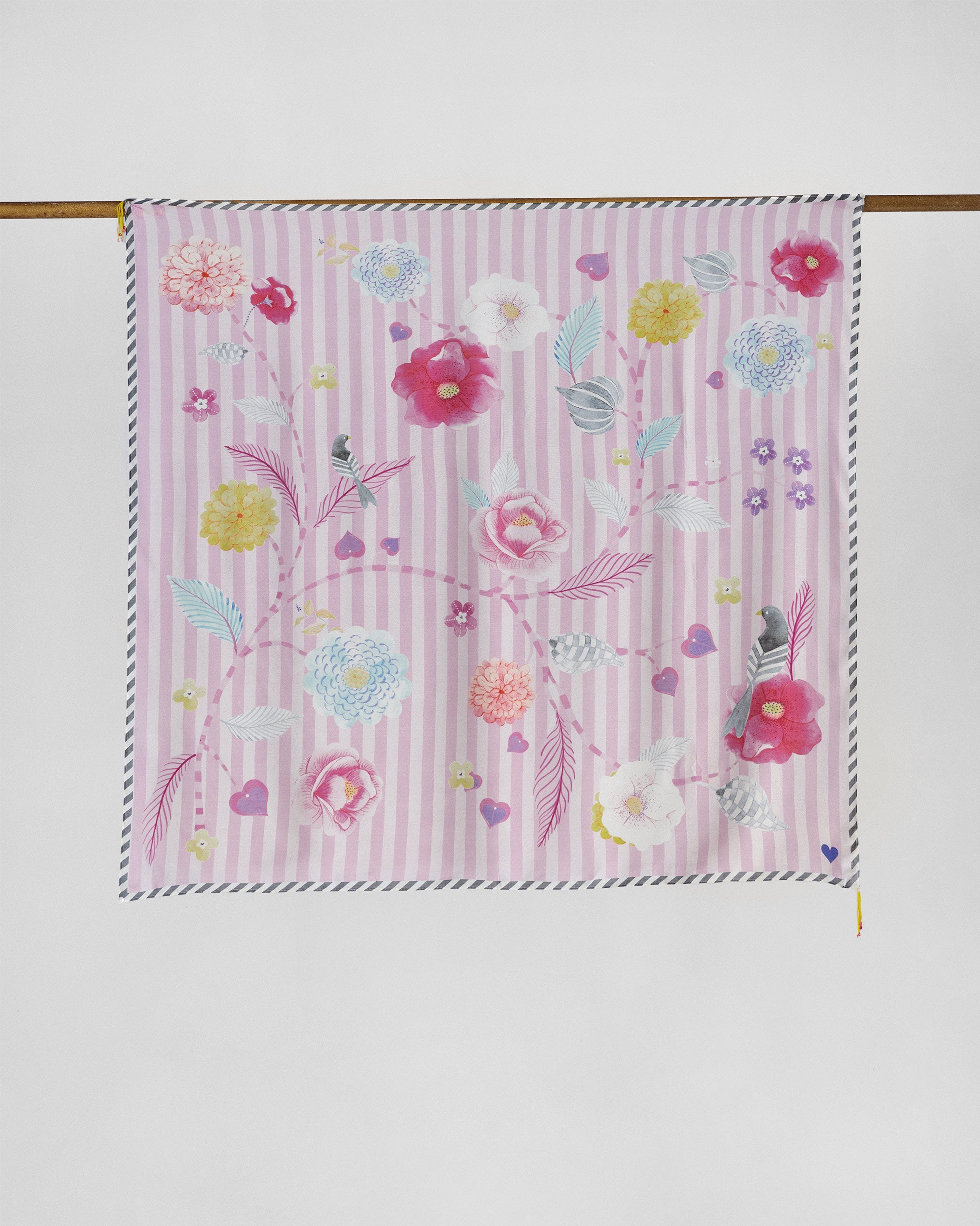 Gulabi Stripes Scarf - Pink