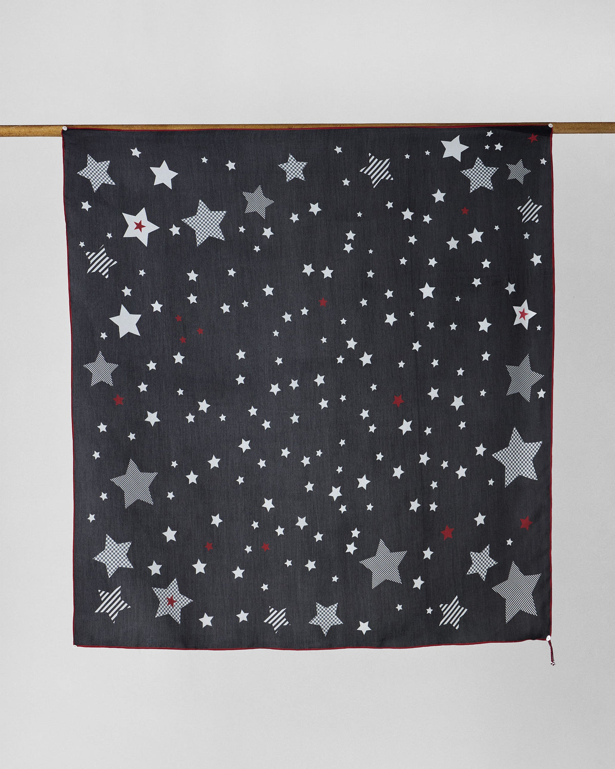 Starry Night Scarf - Black & Ivory
