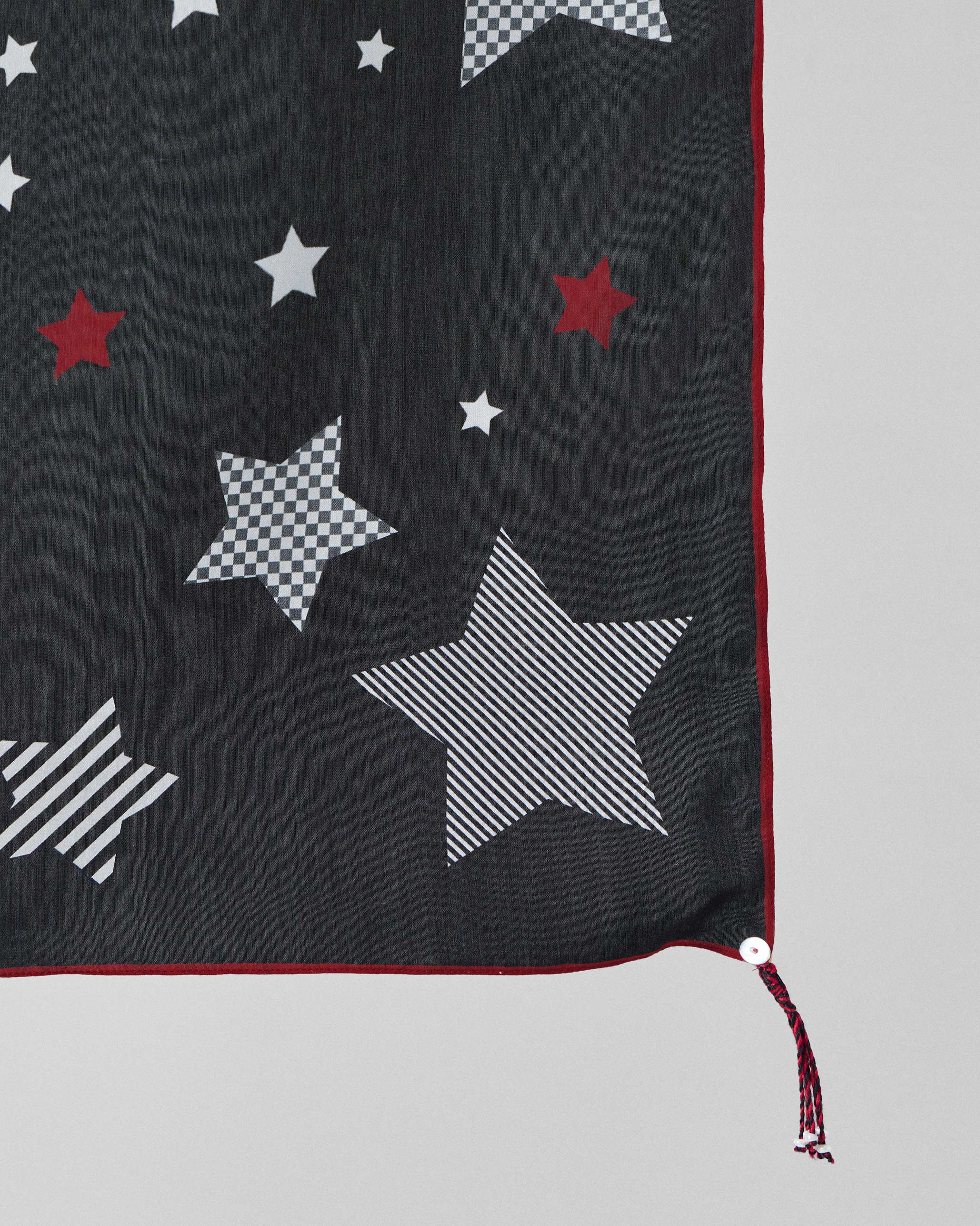 Starry Night Scarf - Black & Ivory