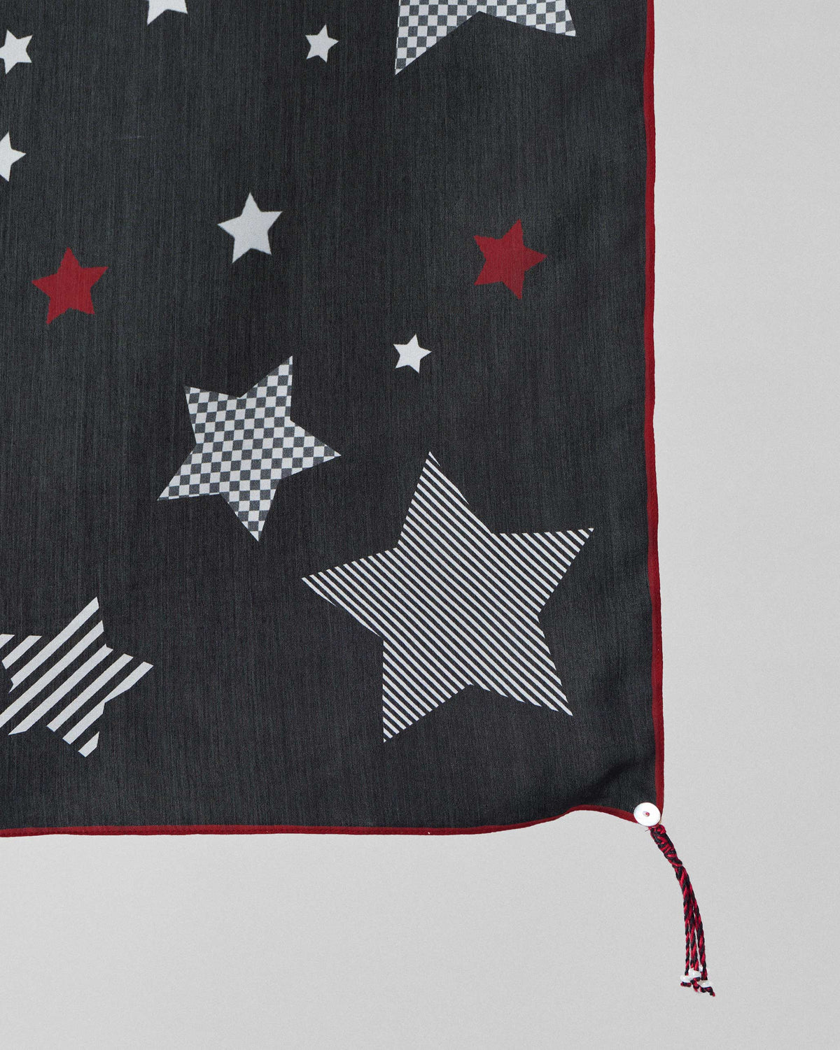 Starry Night Scarf - Black & Ivory