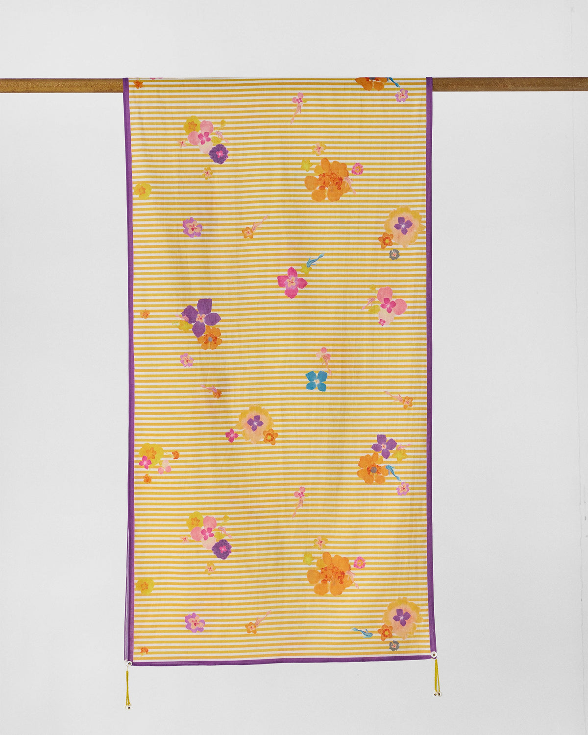 Basant Bloom Scarf - Yellow