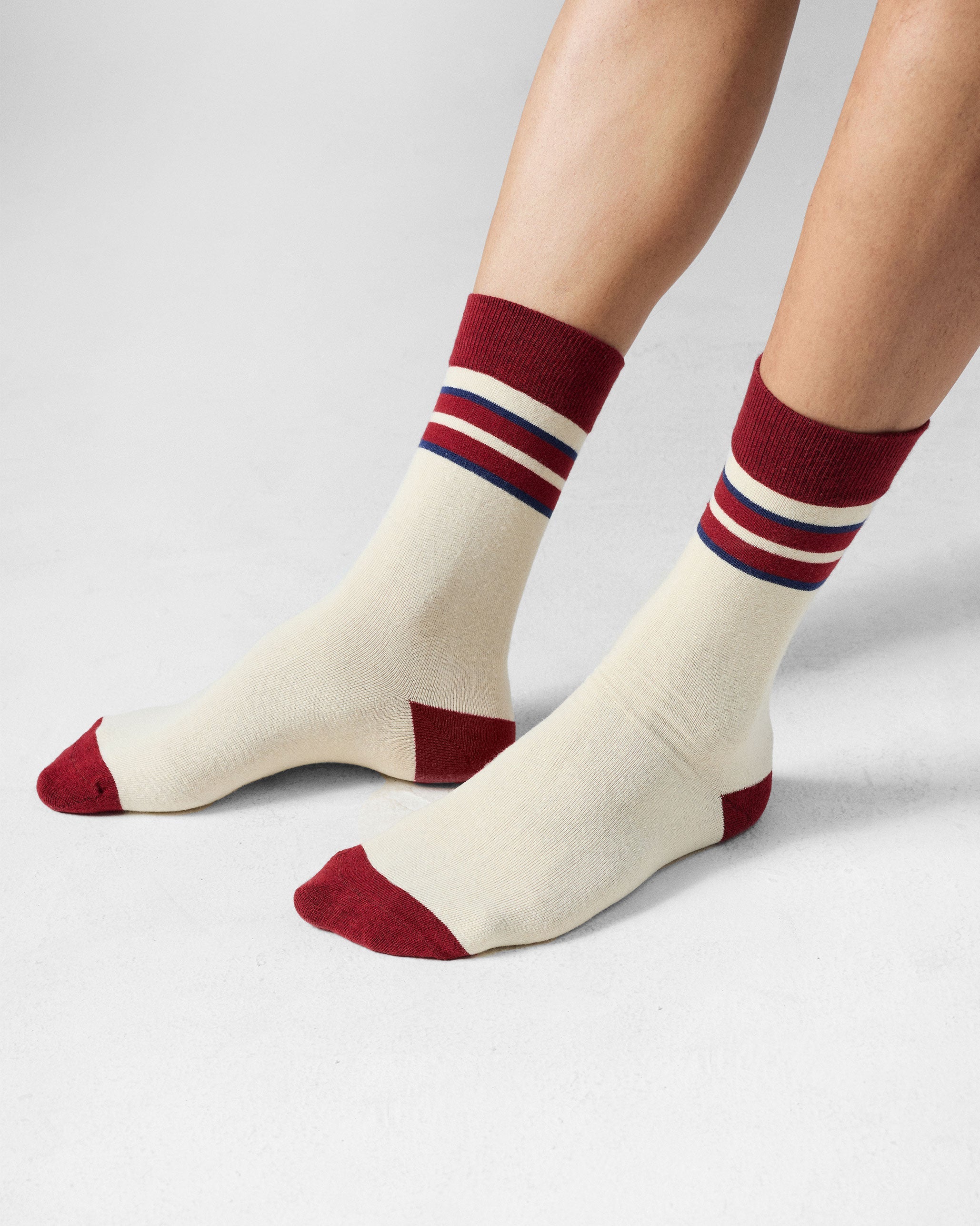 Men's Orbit Socks - Black & Maroon