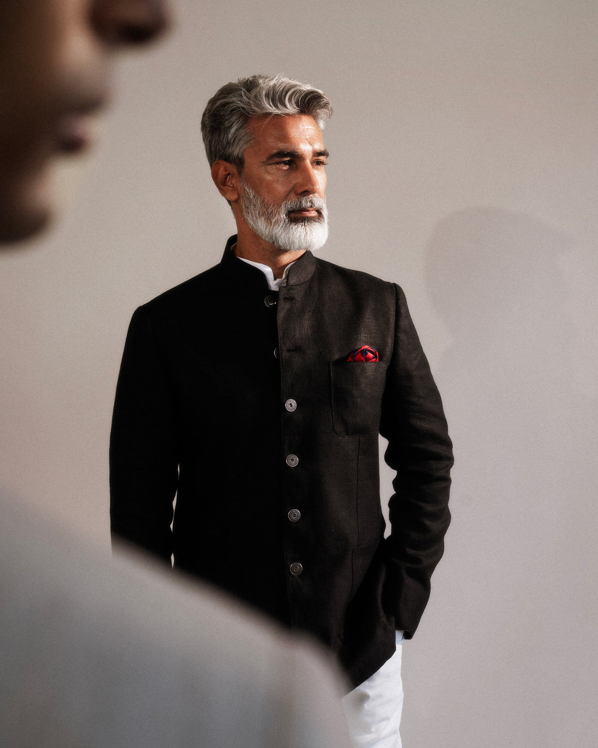 Gaur Bandhgala - Black
