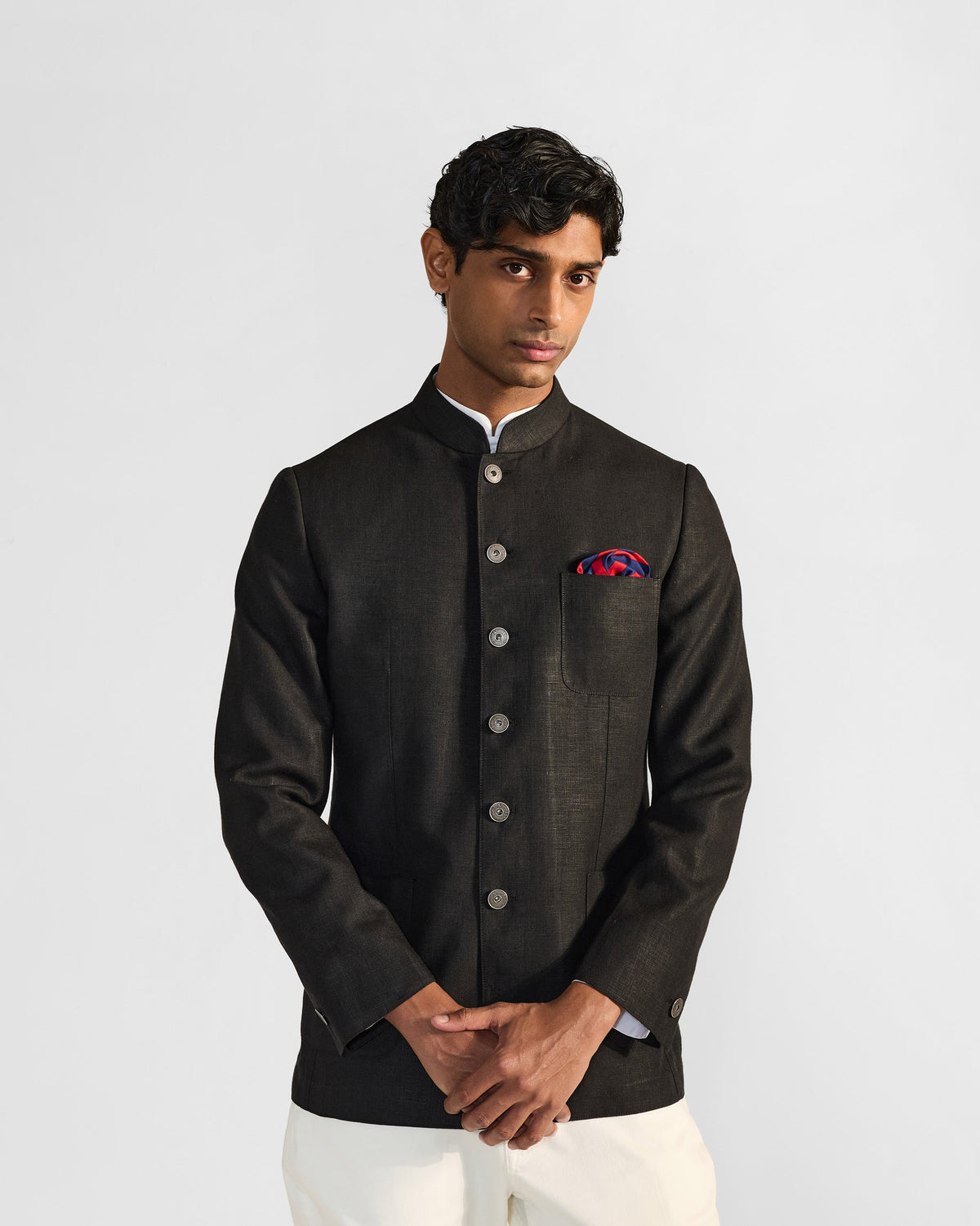 Gaur Bandhgala - Black