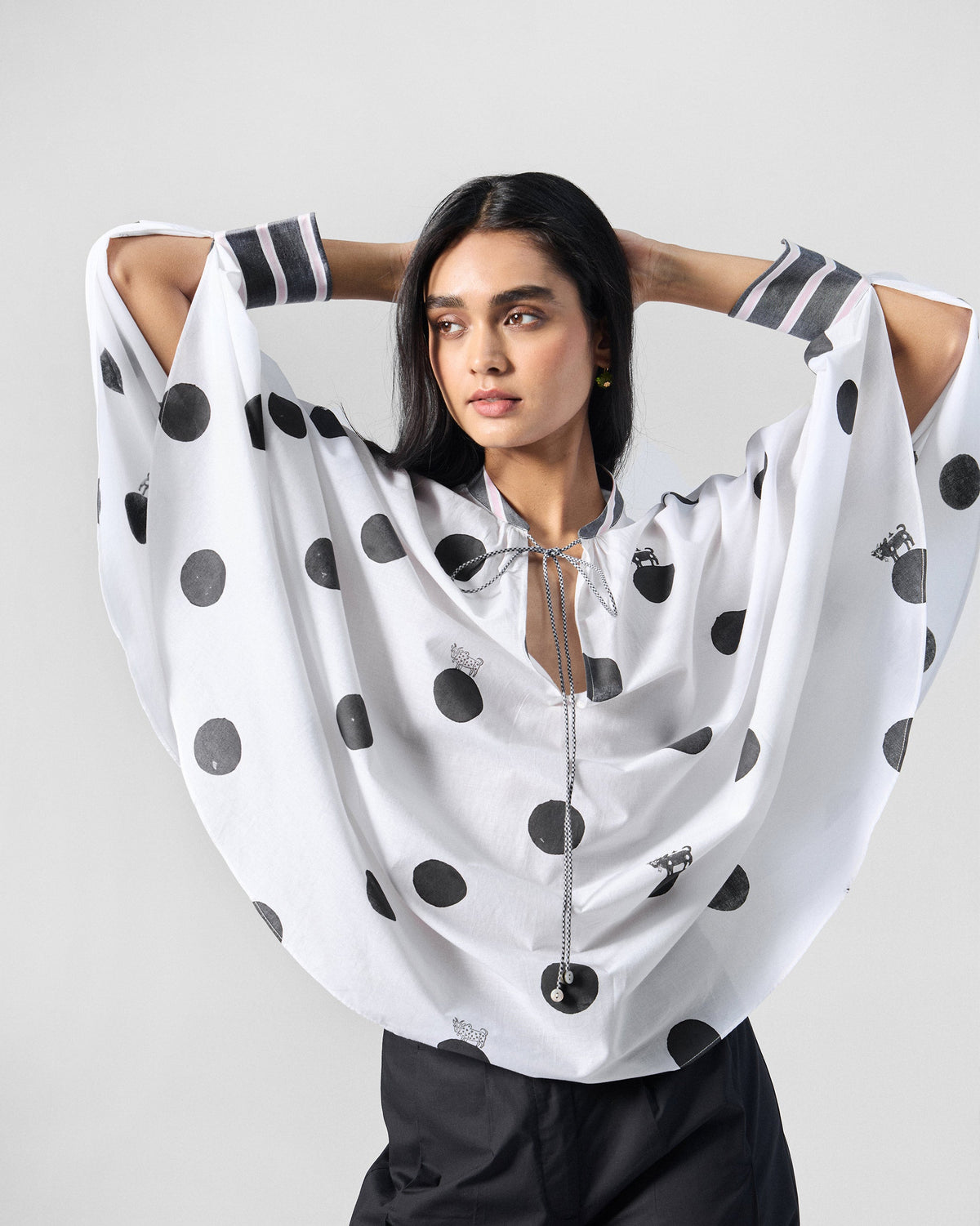 Billow Top - Printed Organic Cotton Voile Relaxed Fit