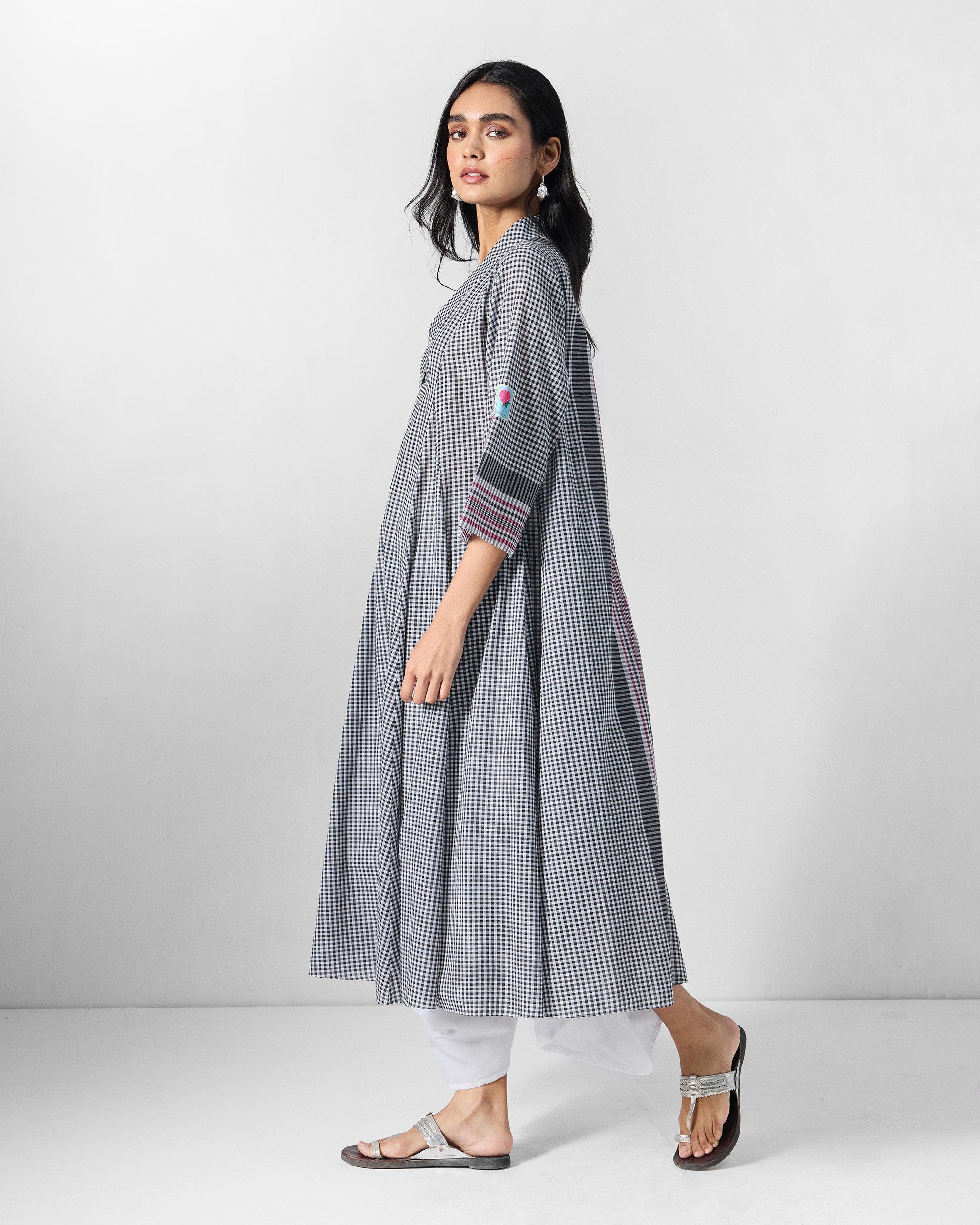 Leah Kurta - Black & White Checks