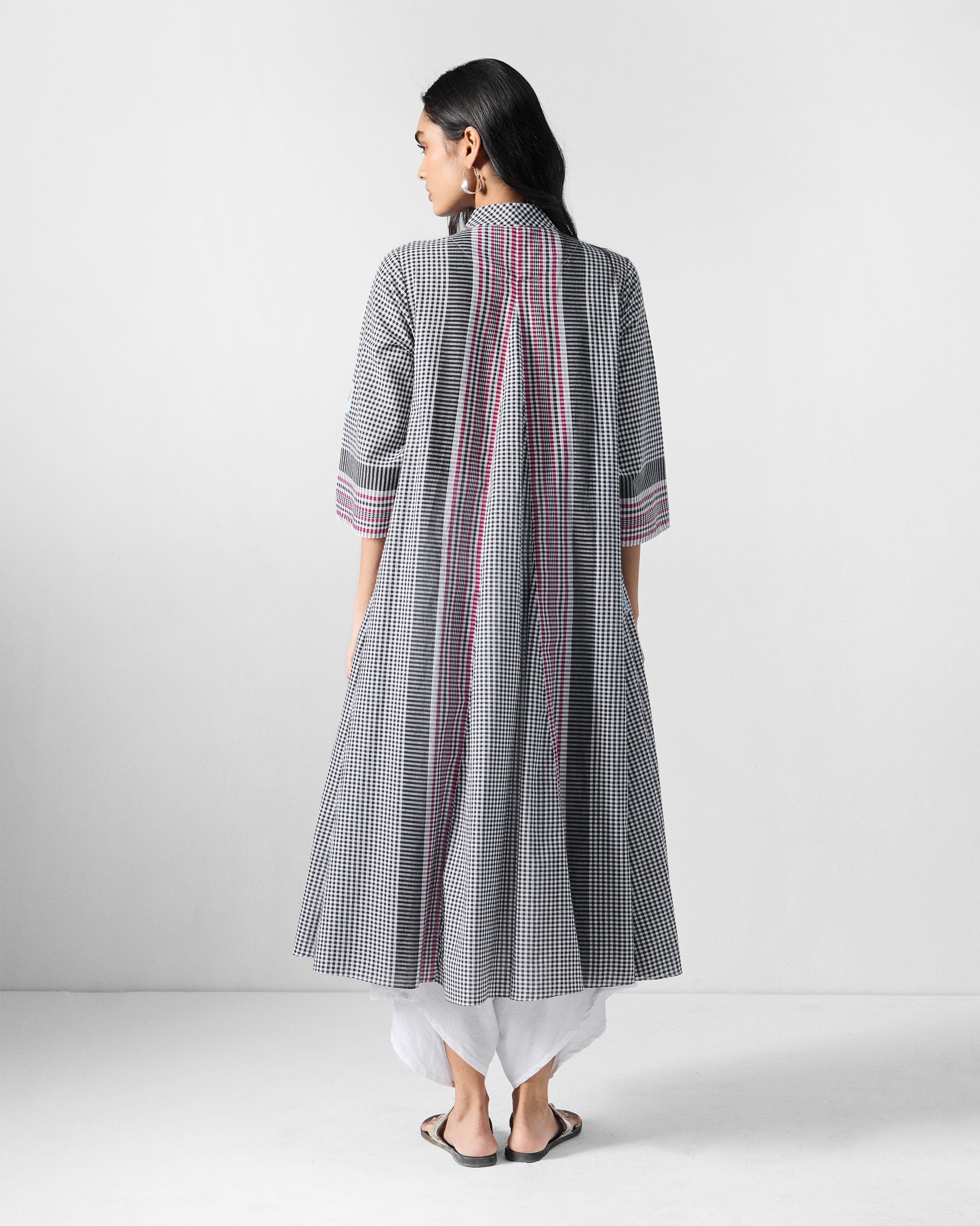 Leah Kurta - Black & White Checks