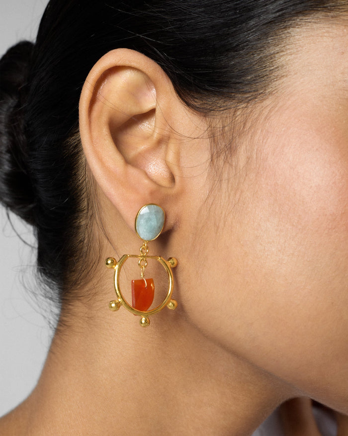 Stardust Earrings - Green