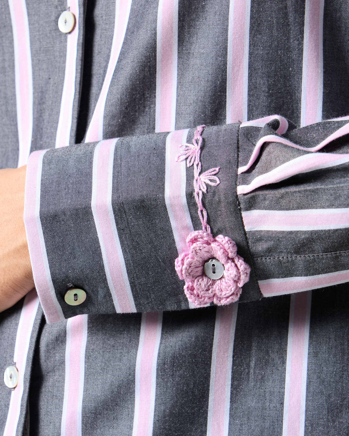 Trench Shirt - Striped Yarn-Dyed Cotton Tailored Fit