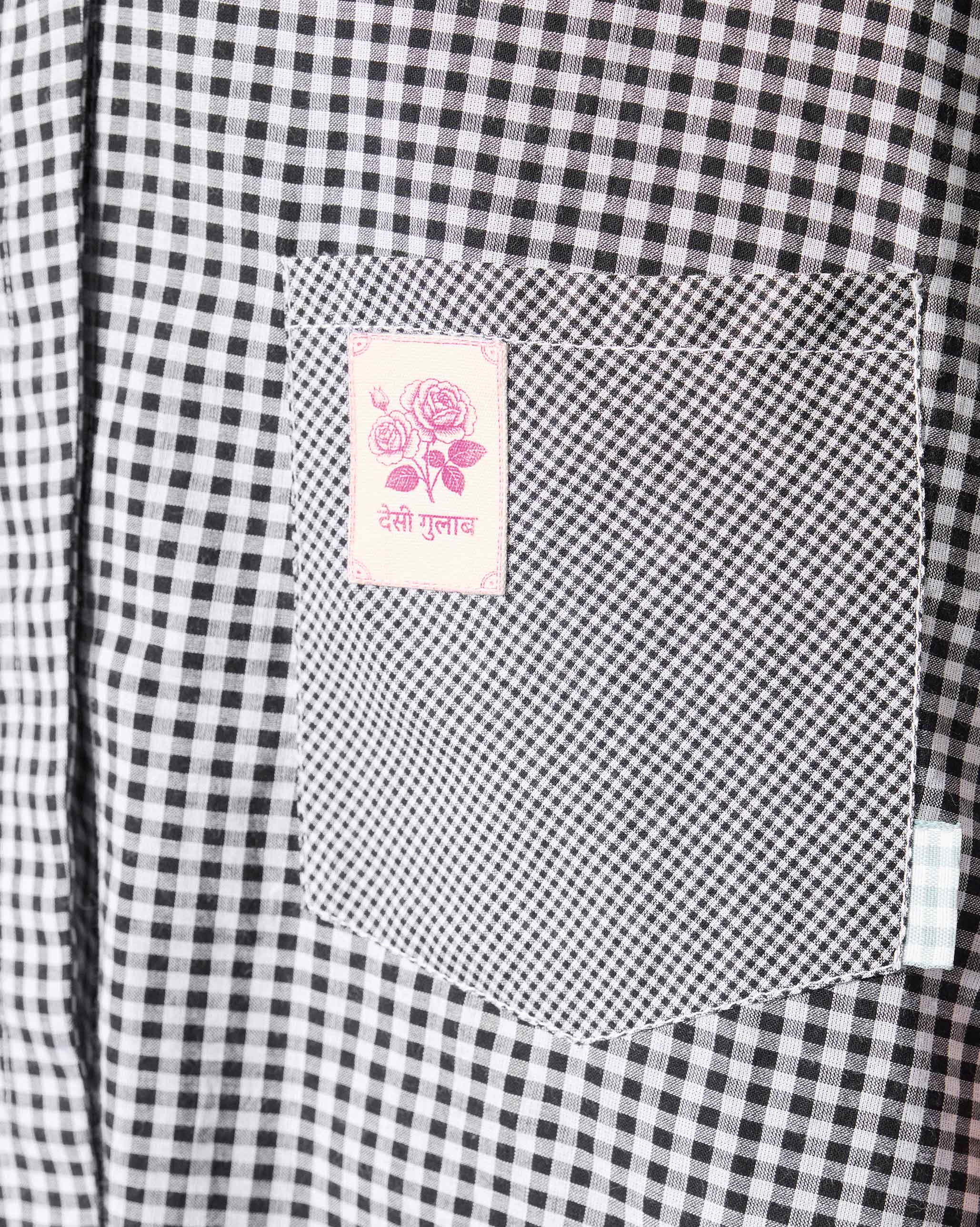 Sway Shirt - Black & White Checks