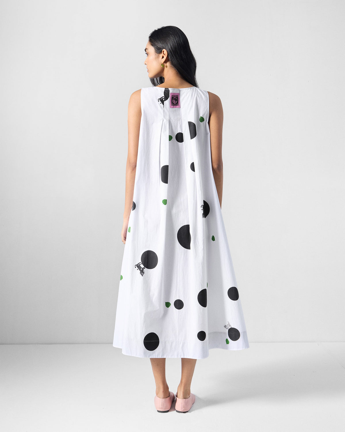 Eva Dress - Black & White Printed