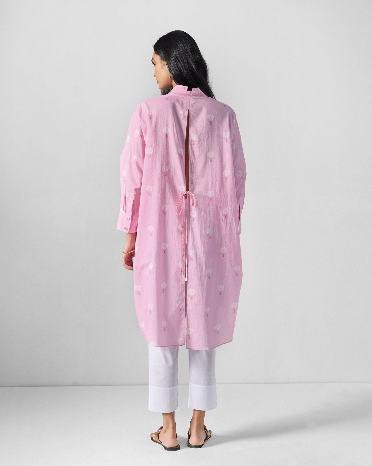 Raha Tunic - Printed Organic Cotton Voile Relaxed Fit