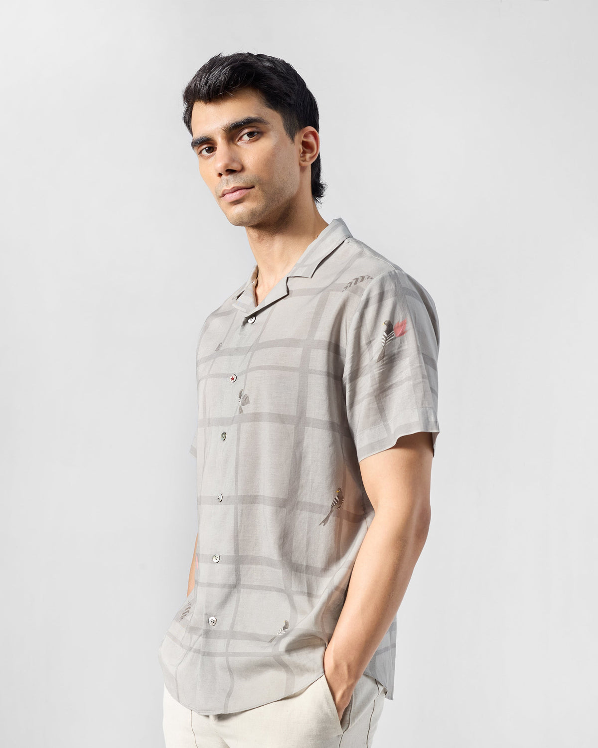 Mistari Shirt - Printed Sushi Voile Relaxed Fit
