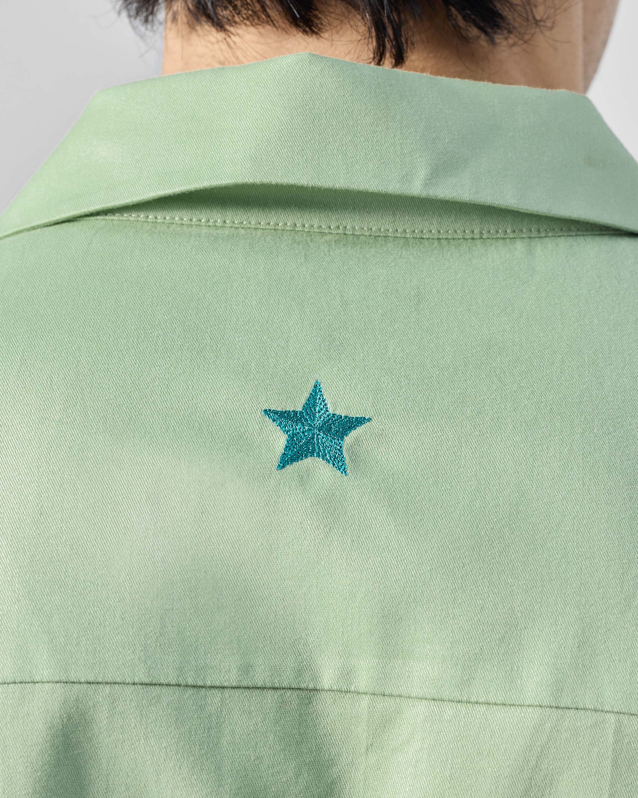 Jaisal Shirt - Sage Green Embroidered