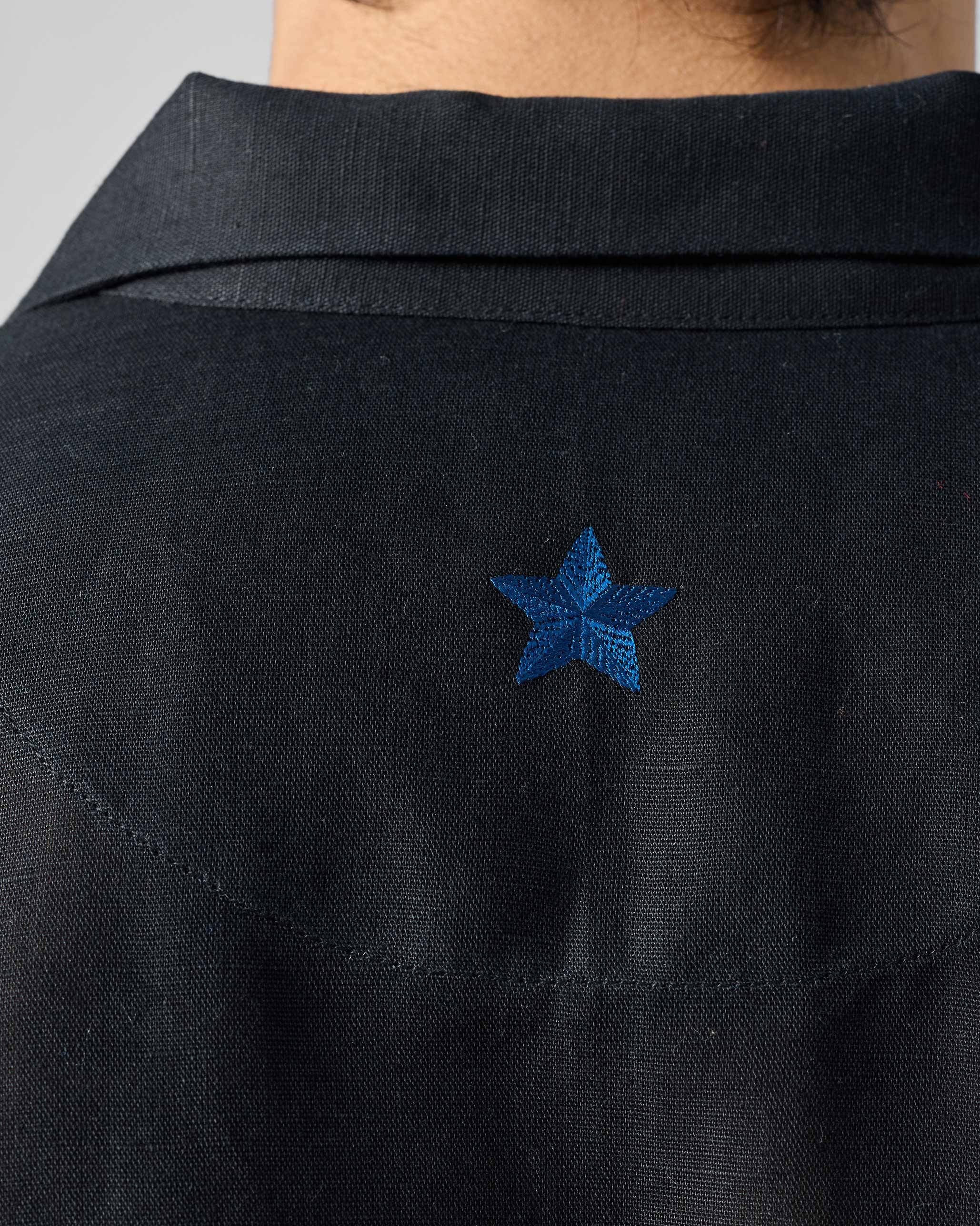 Delta Shirt - Black Embroidered